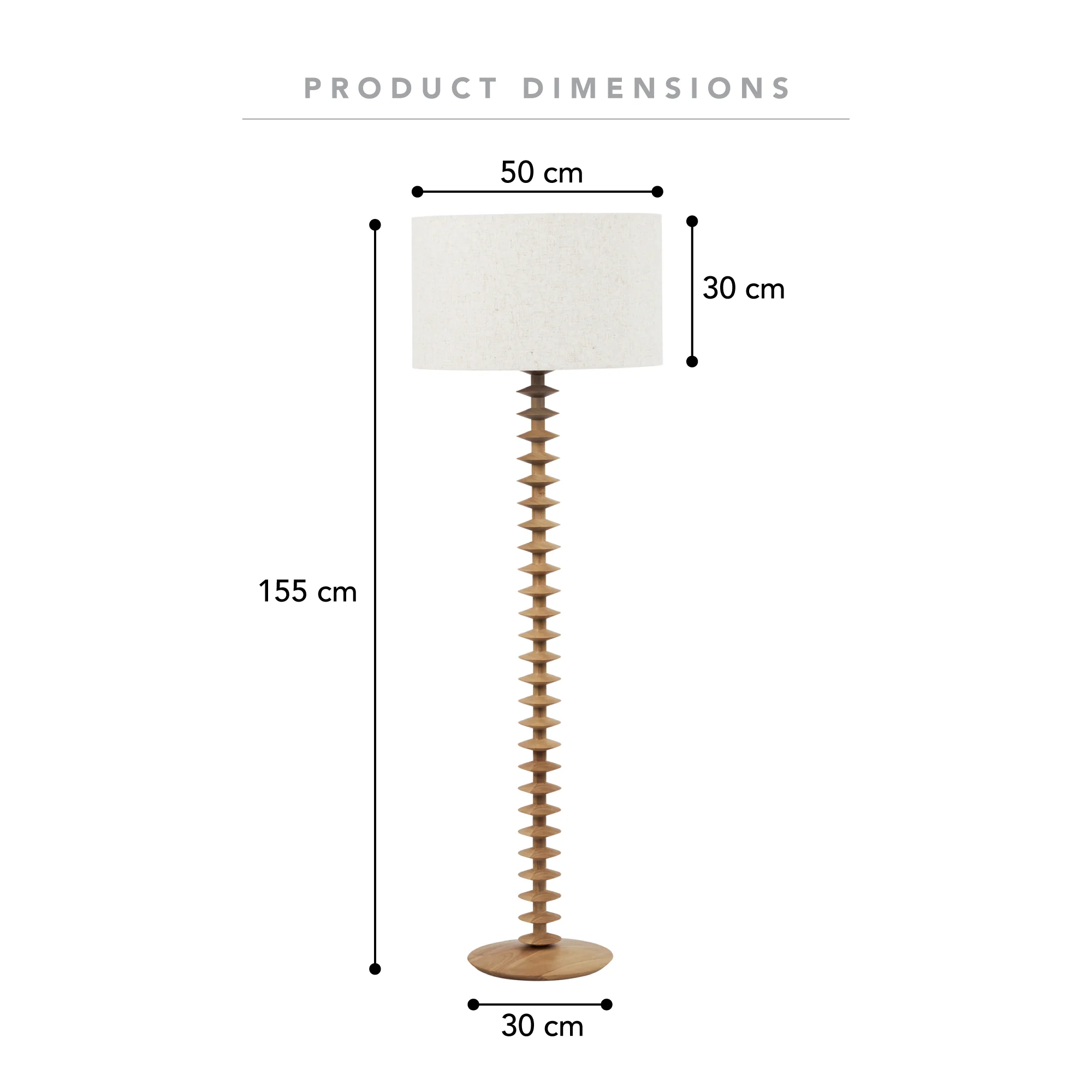 Valentina Floor Lamp Natural - Image 3