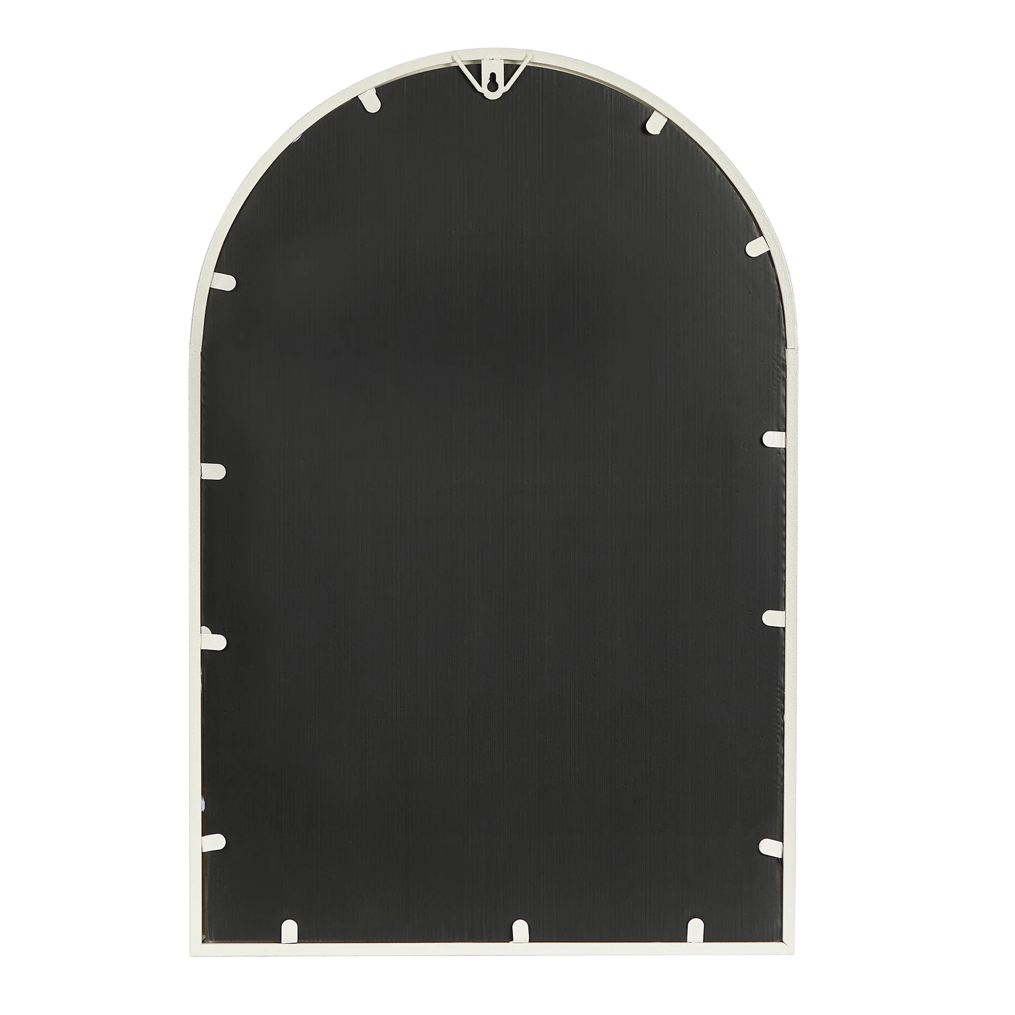 Vault 76.5cm Arched Iron Indoor Outdoor Mirror White - Image 6