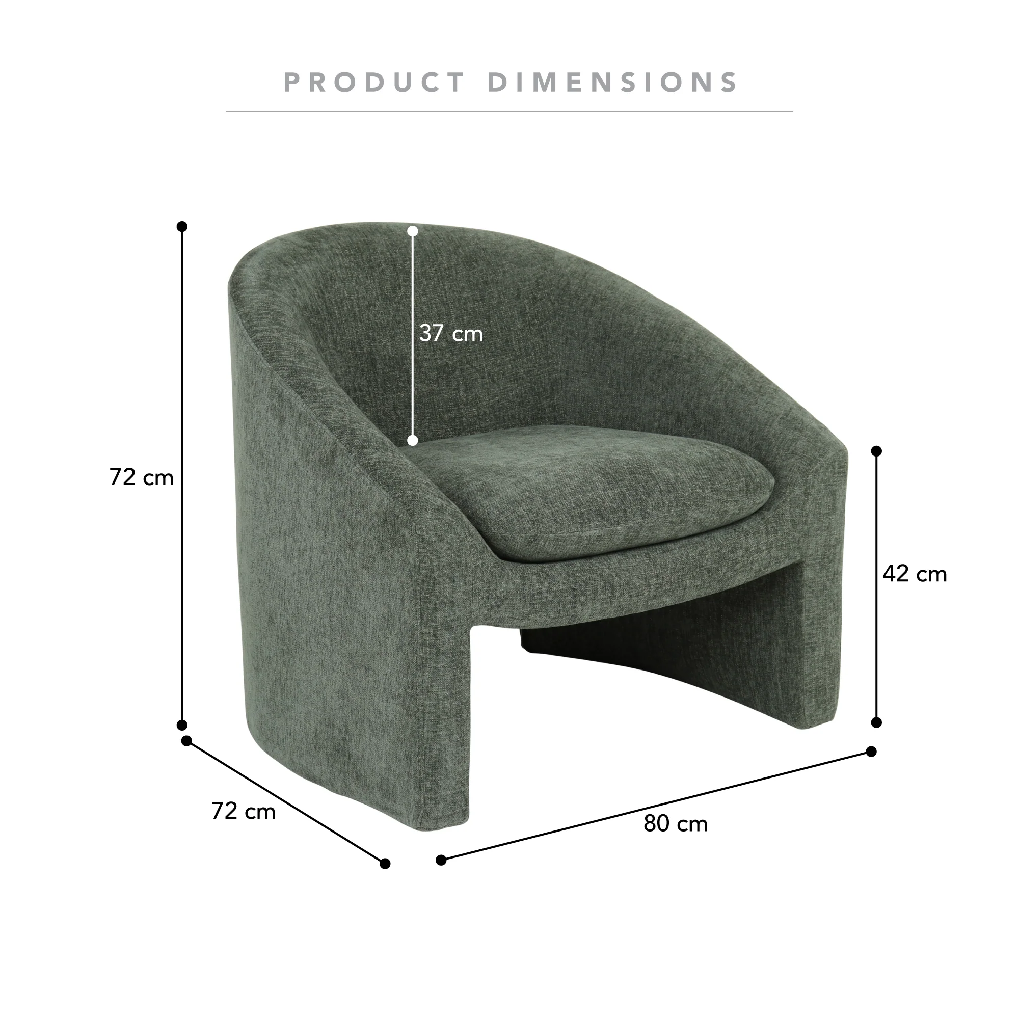 Watts Armchair Green - Image 3