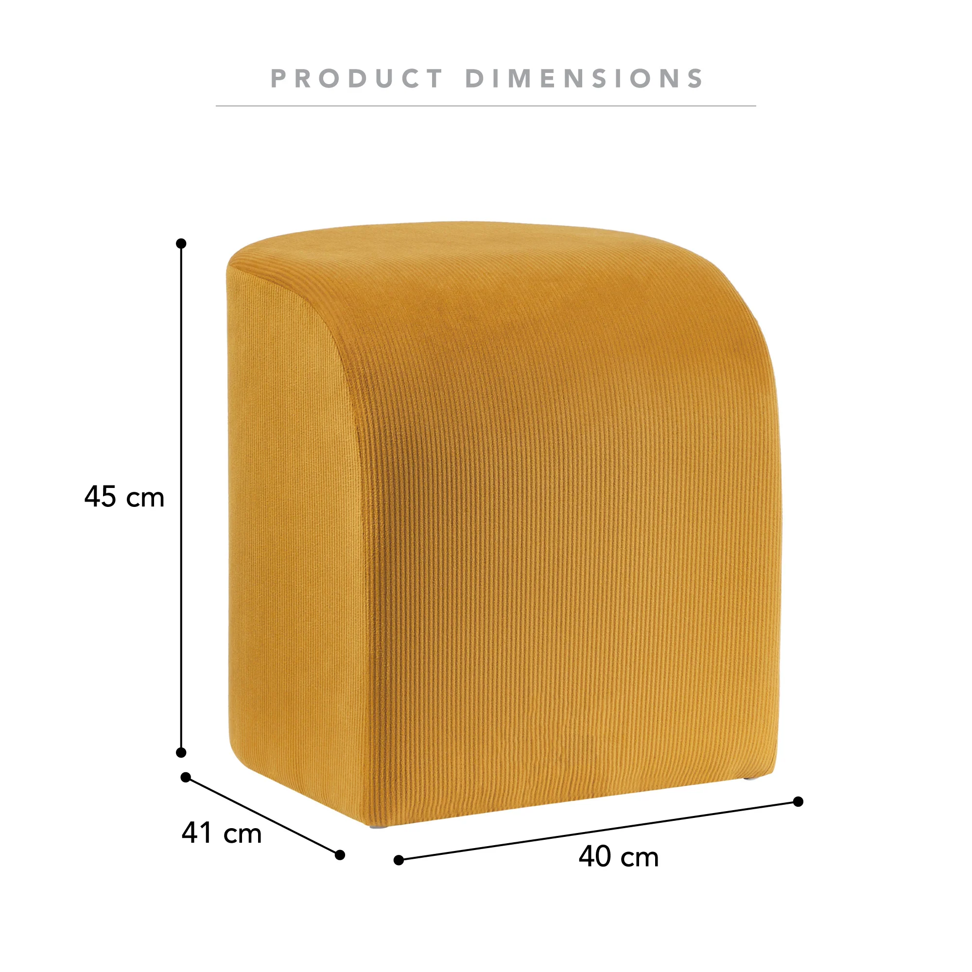 Wave Ottoman Yellow - Image 3