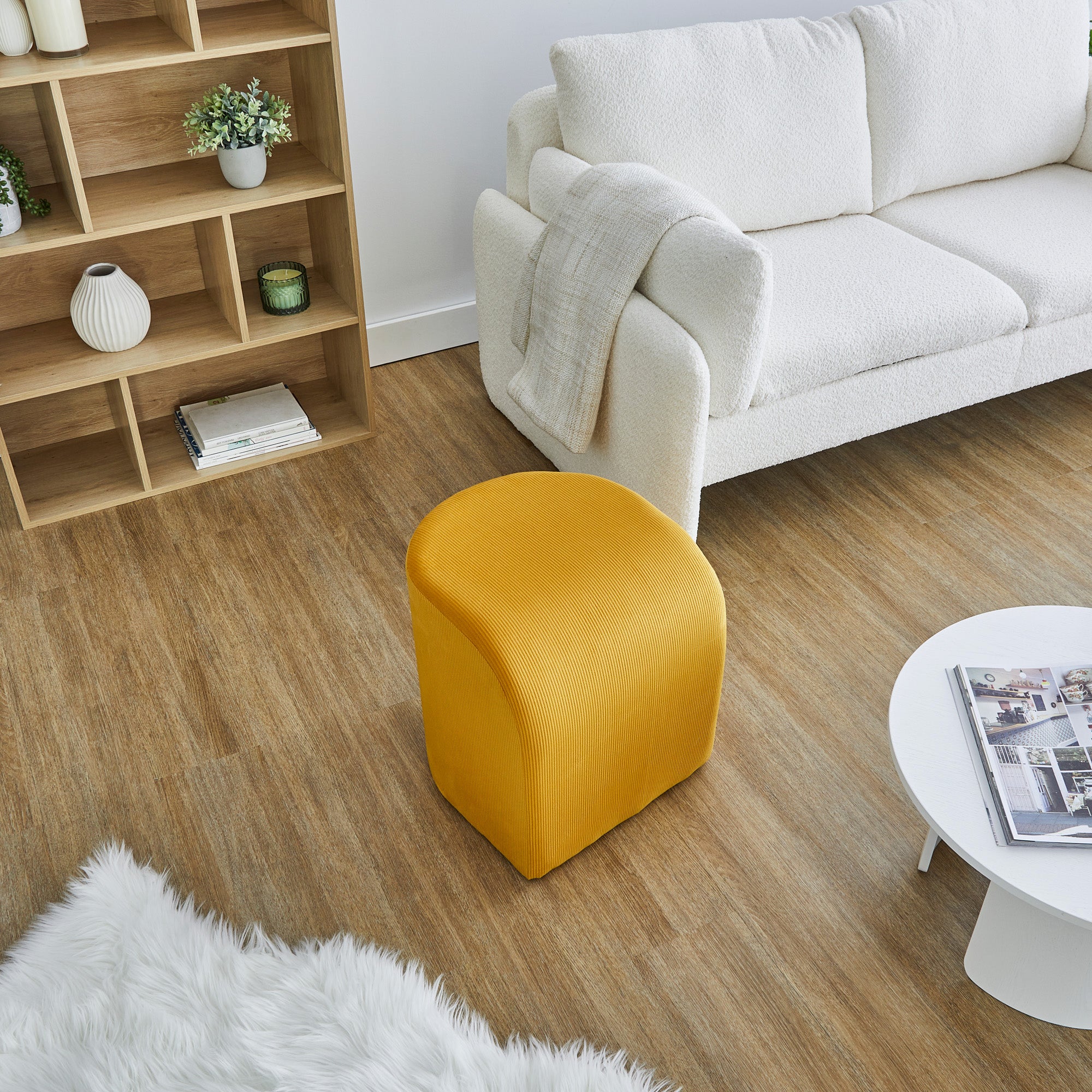 Wave Ottoman Yellow - Image 5