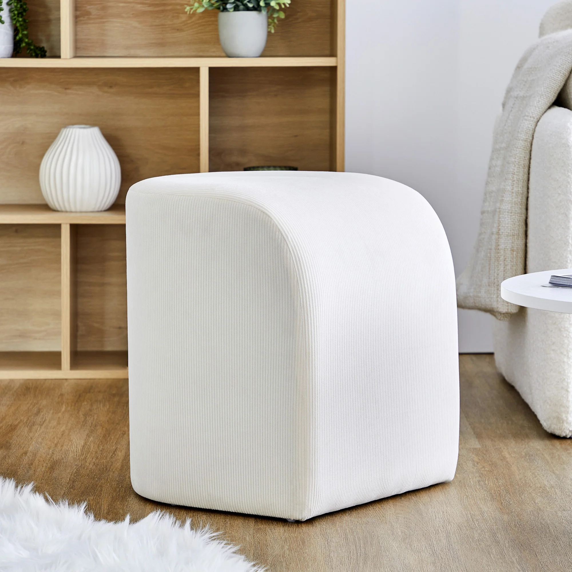 Wave Ottoman Cream - Image 5