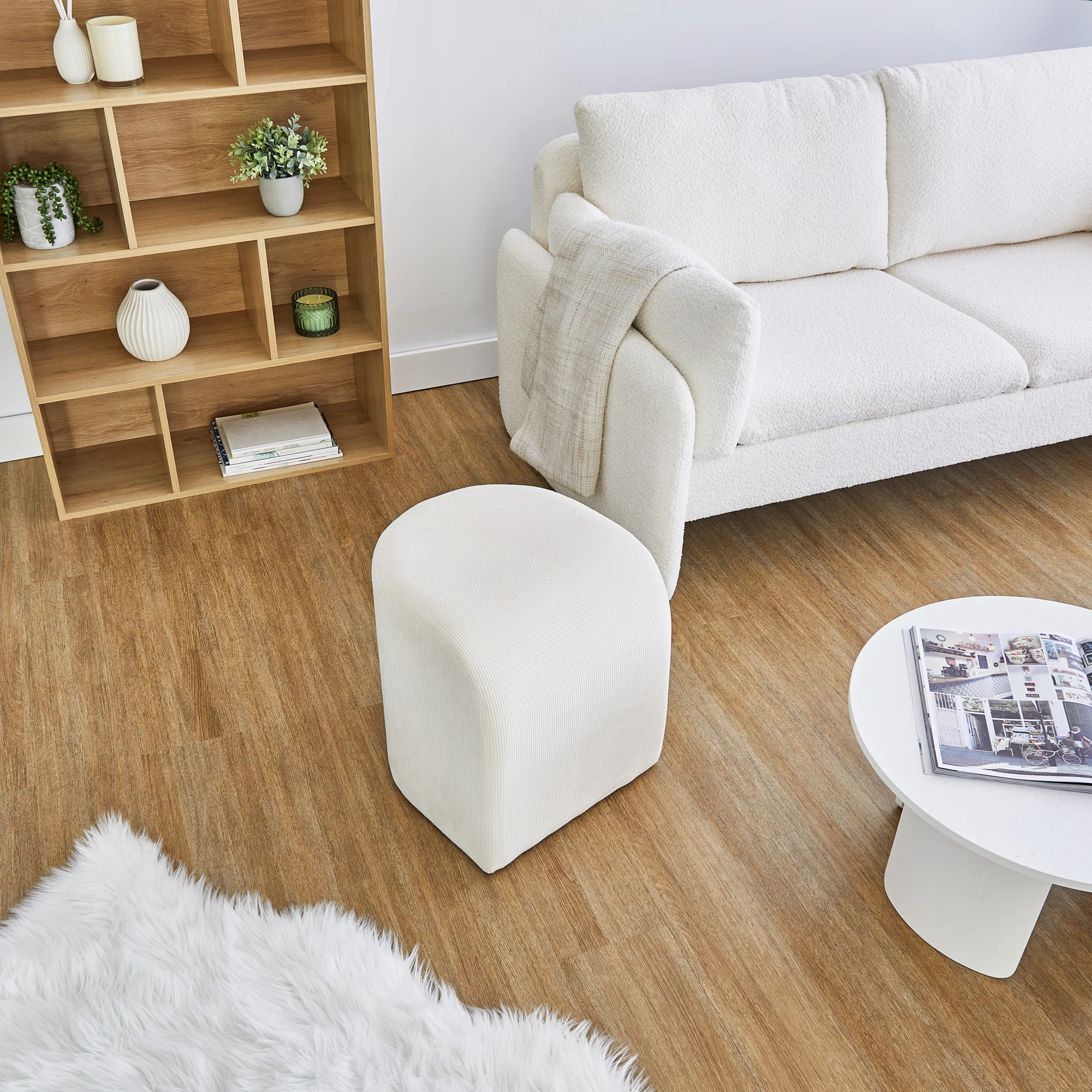 Wave Ottoman Cream - Image 6