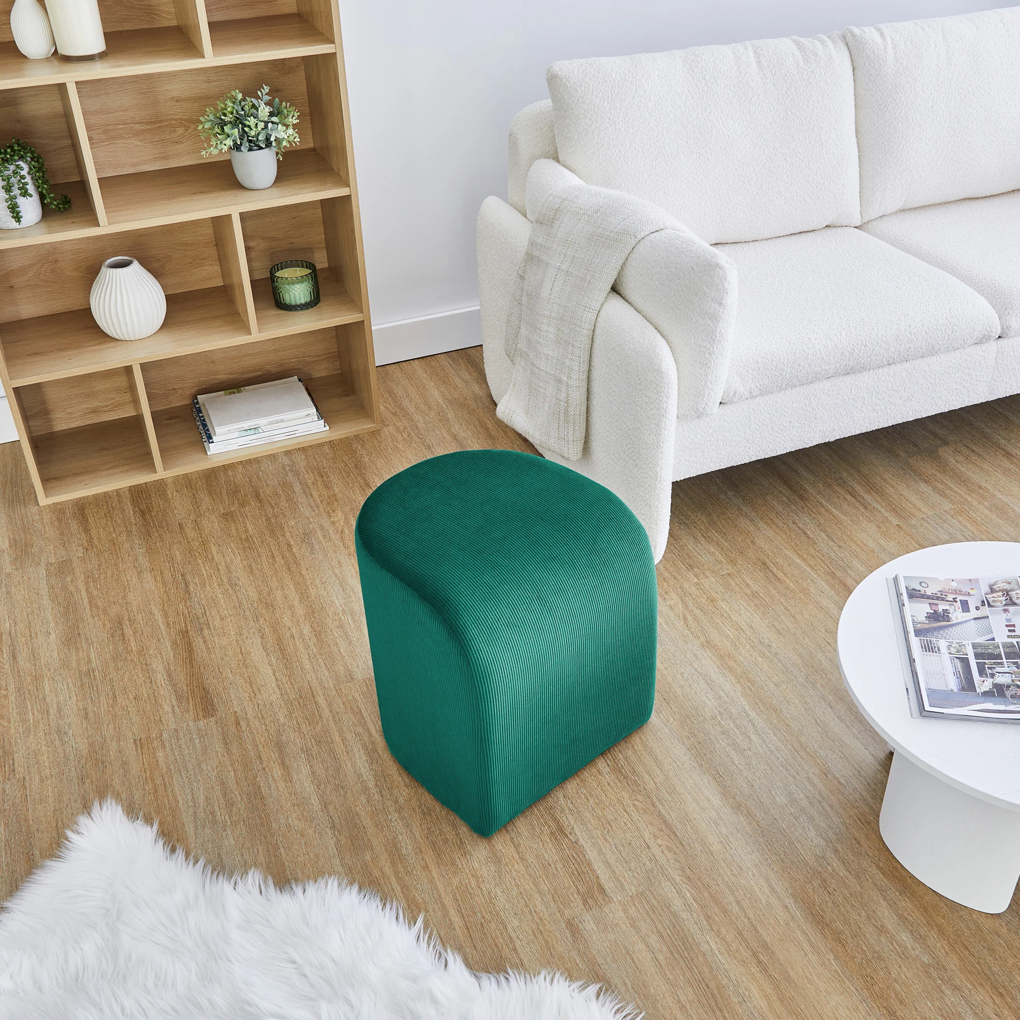 Wave Ottoman Green - Image 7