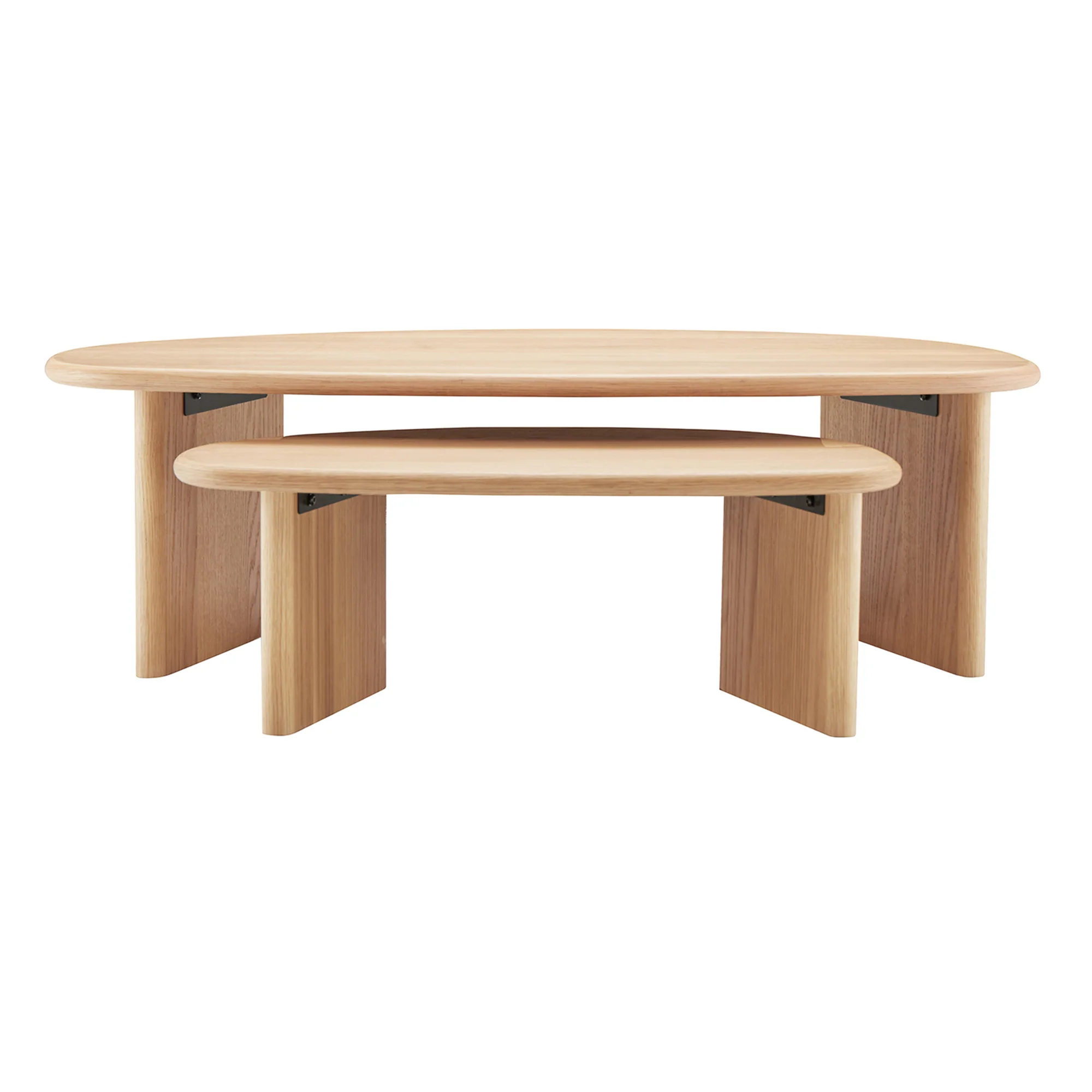 West Nested Coffee Table Oak - Image 11