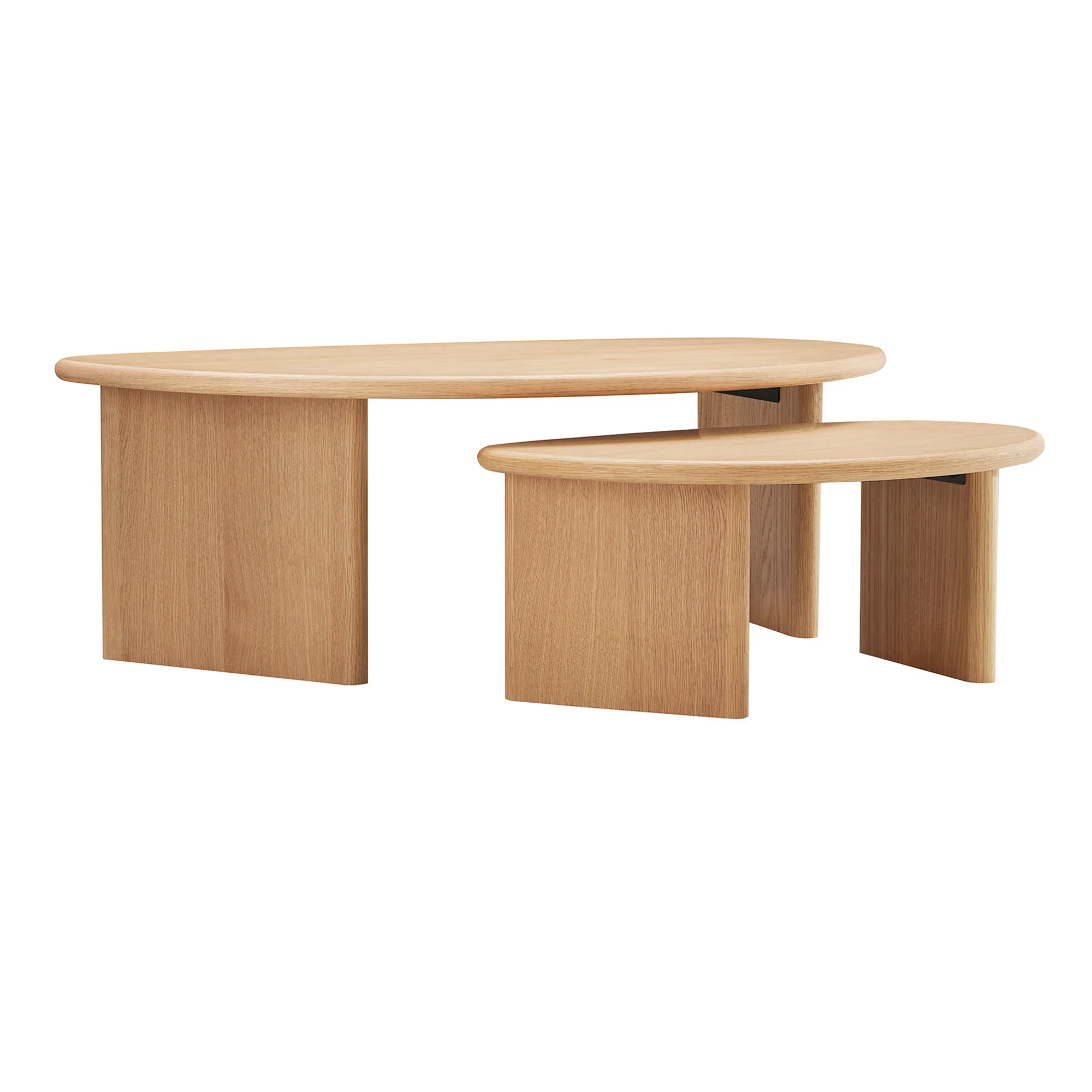 West Nested Coffee Table Oak - Image 2