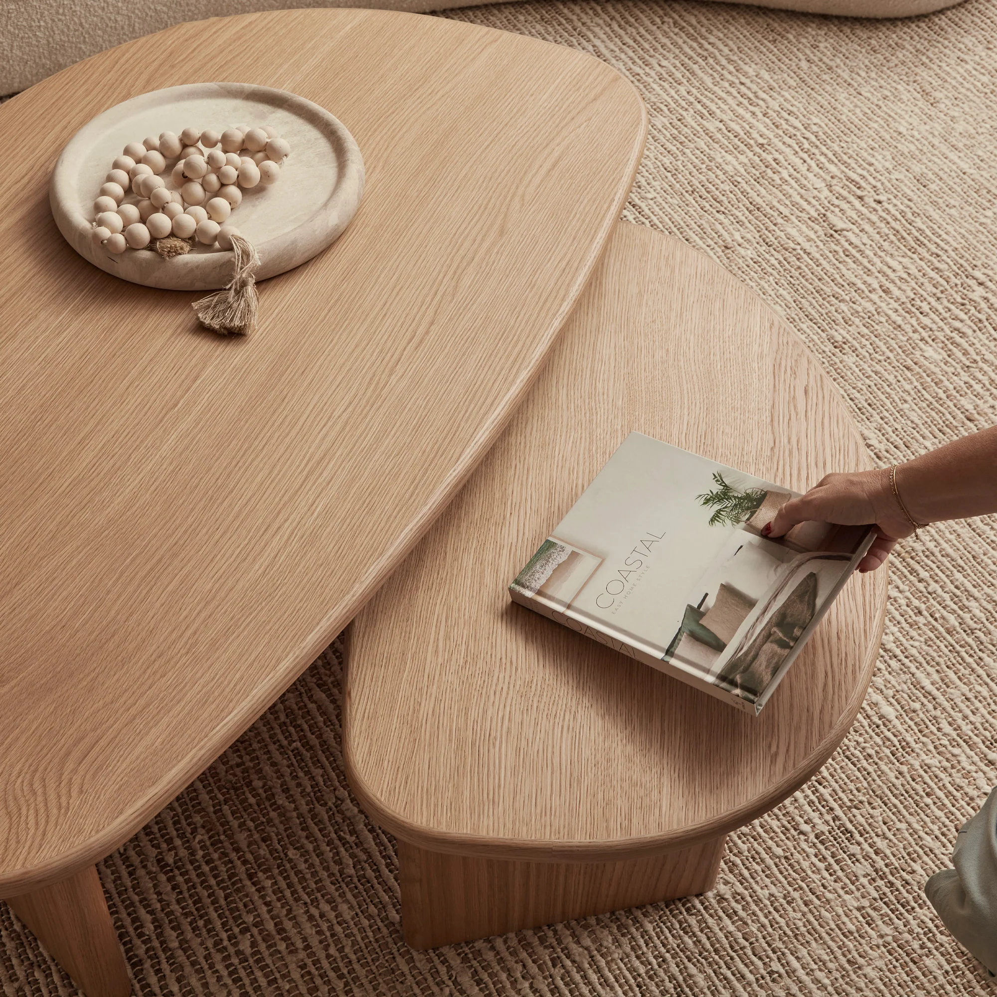 West Nested Coffee Table Oak - Image 4