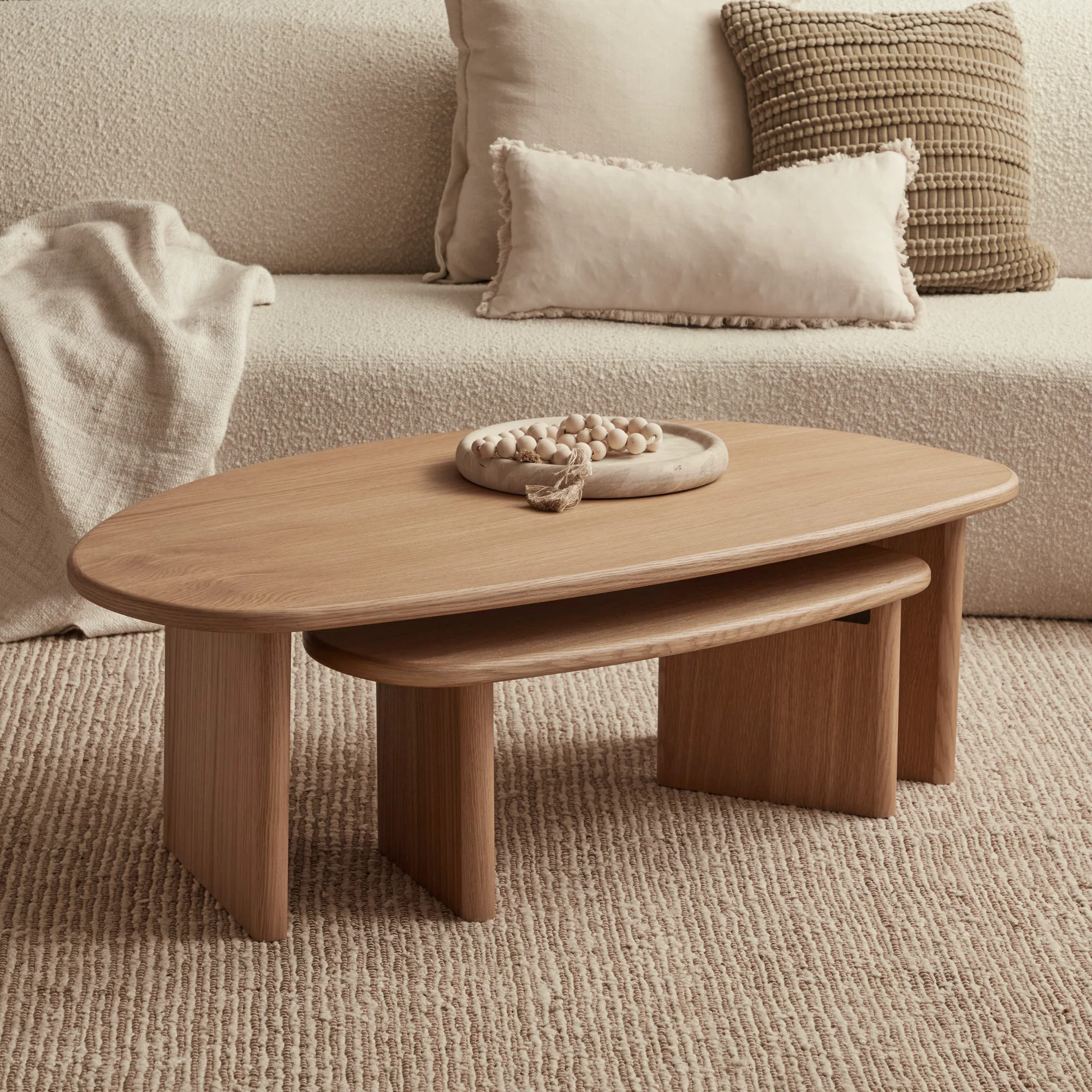 West Nested Coffee Table Oak - Image 5