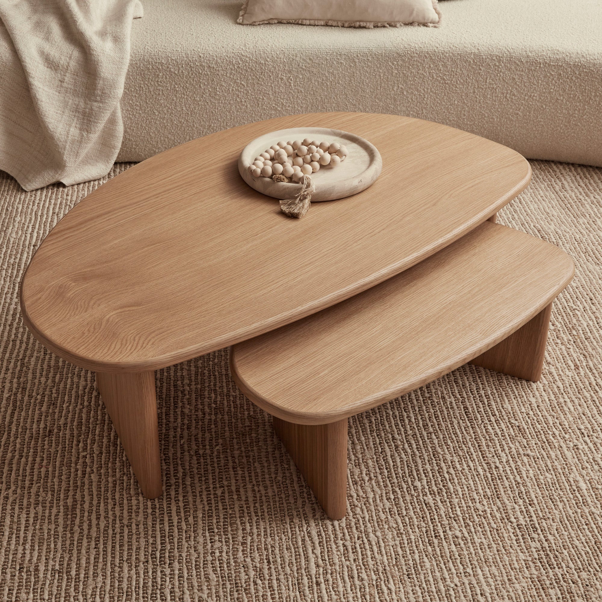 West Nested Coffee Table Oak - Image 6
