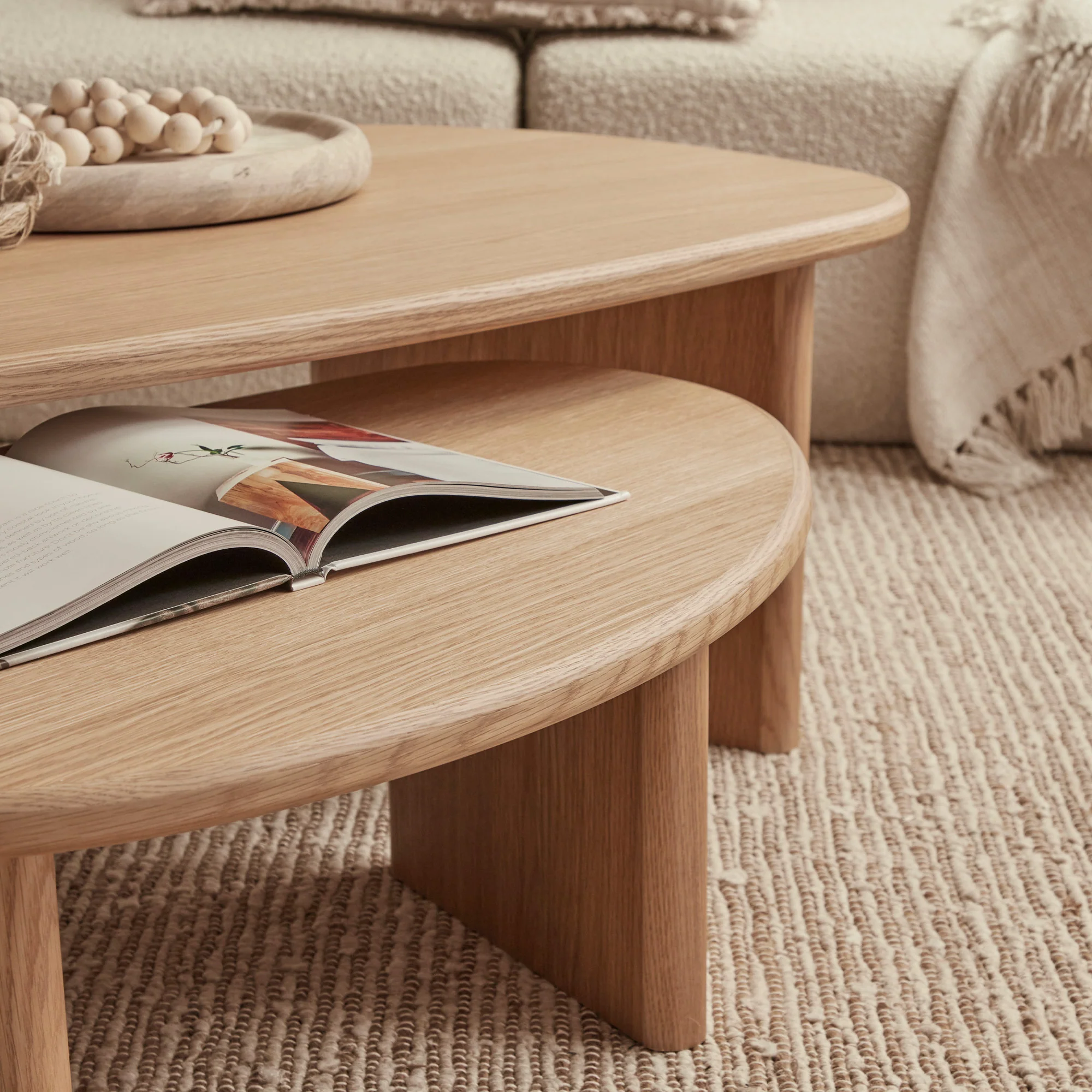 West Nested Coffee Table Oak - Image 8