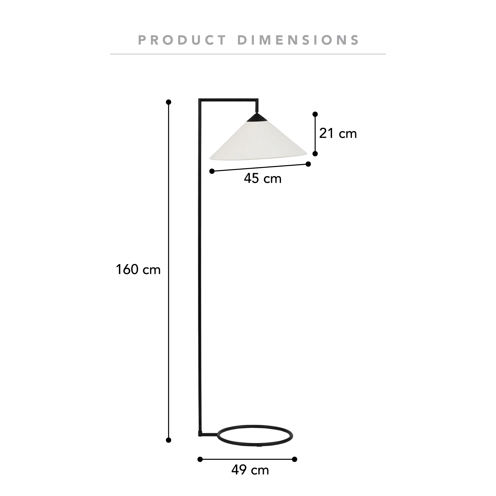 Weston Floor Lamp Black - Image 3