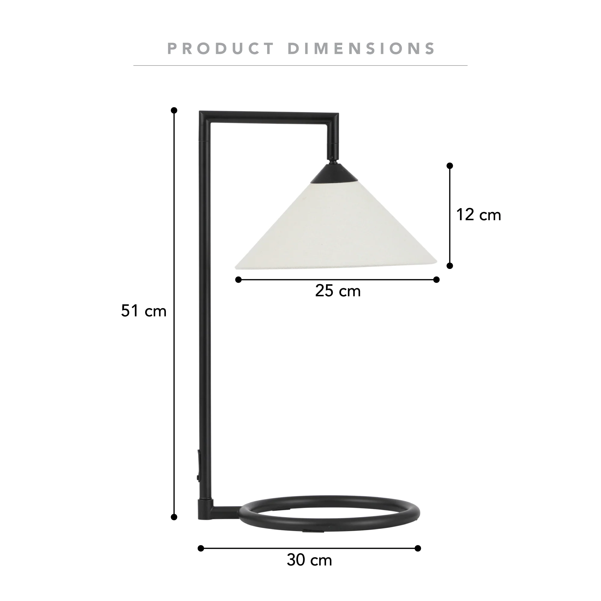 Weston Table Lamp Black - Image 3