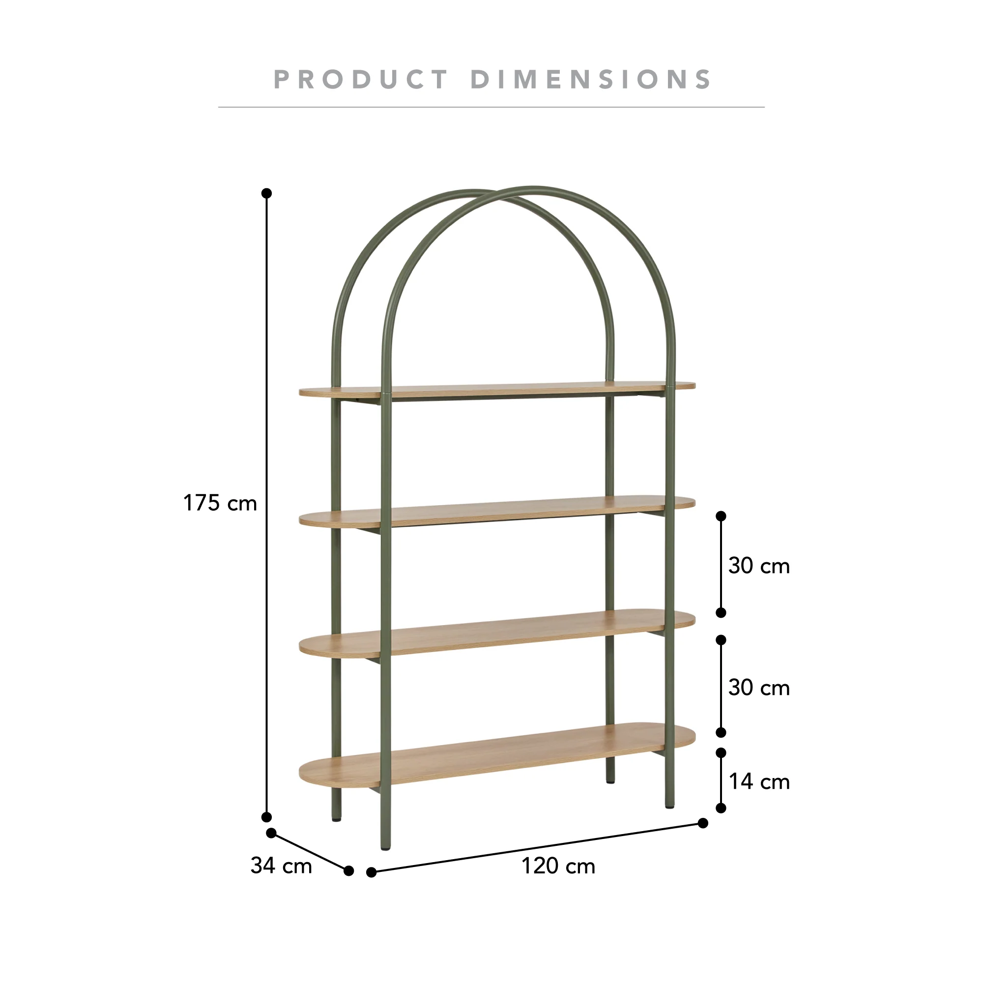 Willow Shelving Green - Image 3
