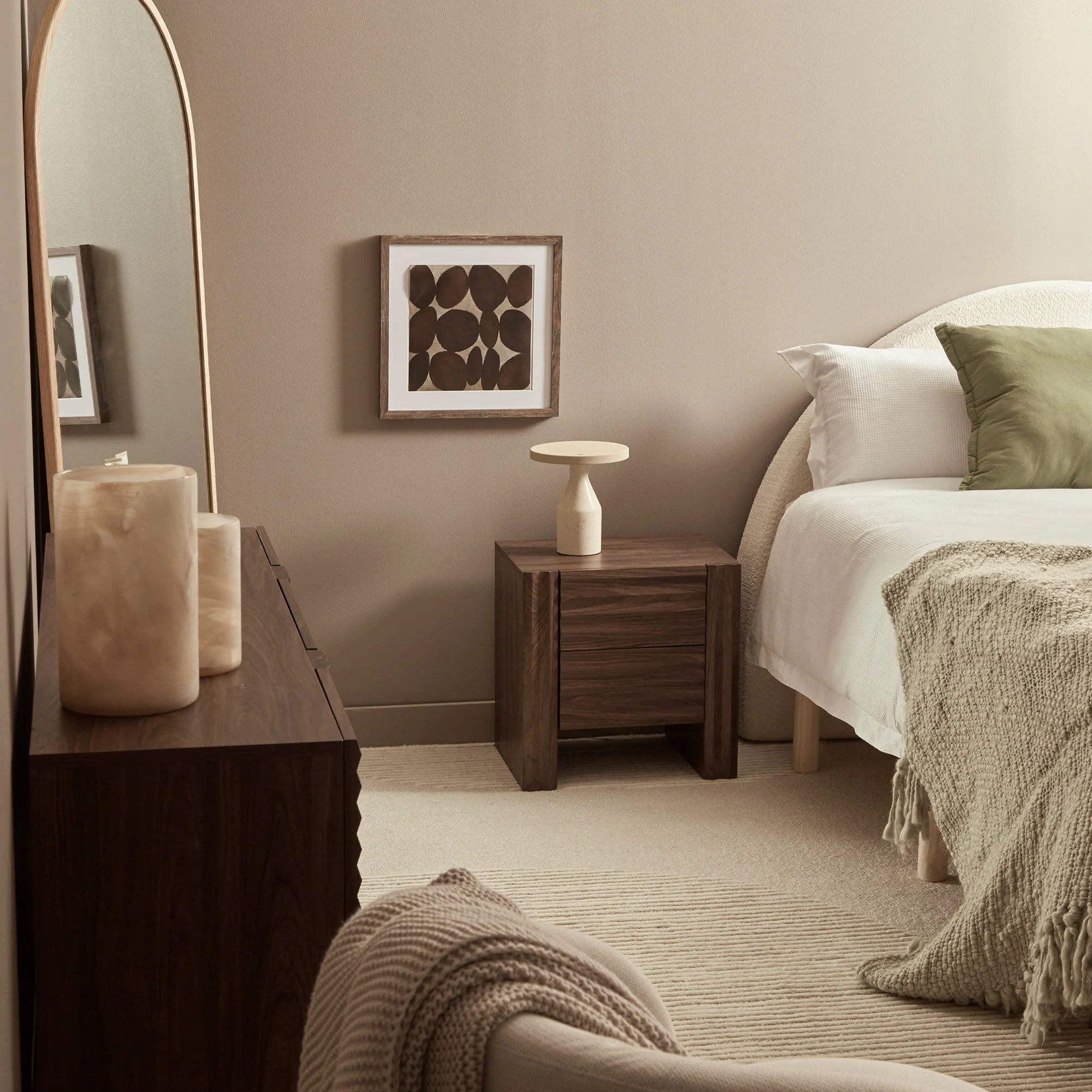 Wilson Bedside Table Walnut - Image 9