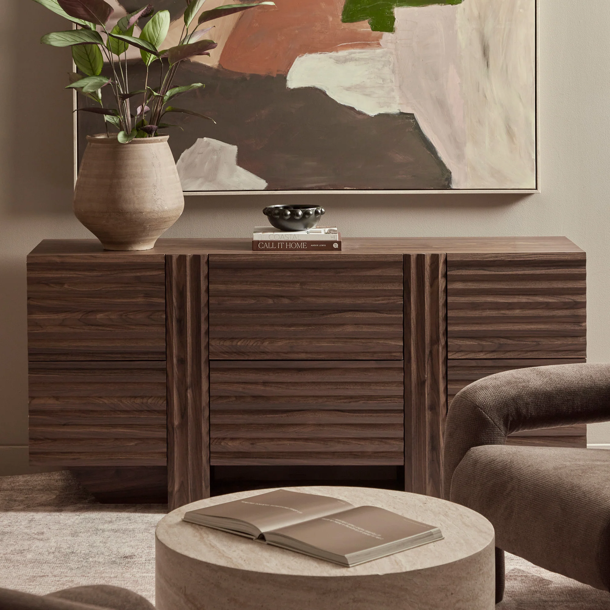 Wilson Chest of 6 Drawers Walnut - Image 5