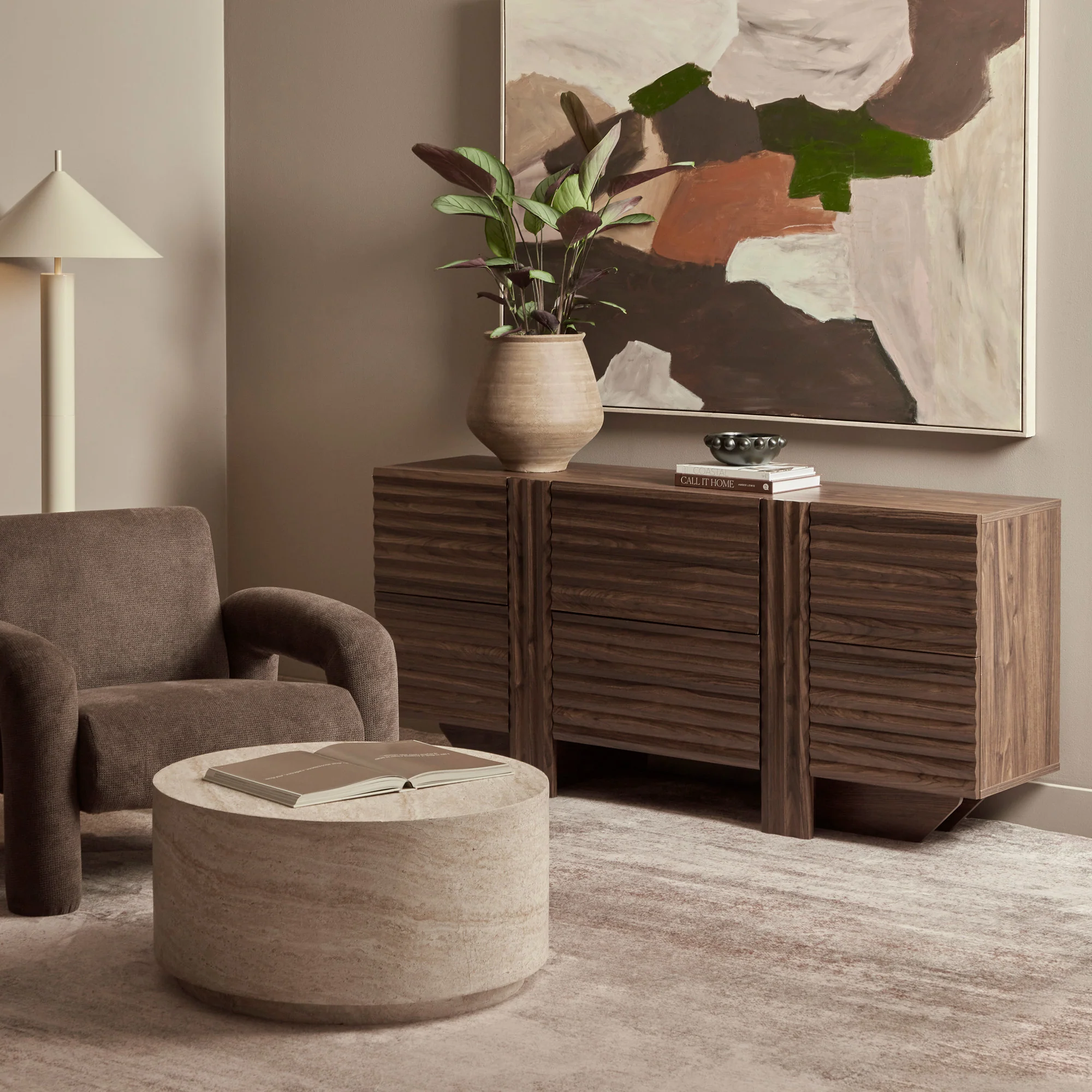 Wilson Chest of 6 Drawers Walnut - Image 9