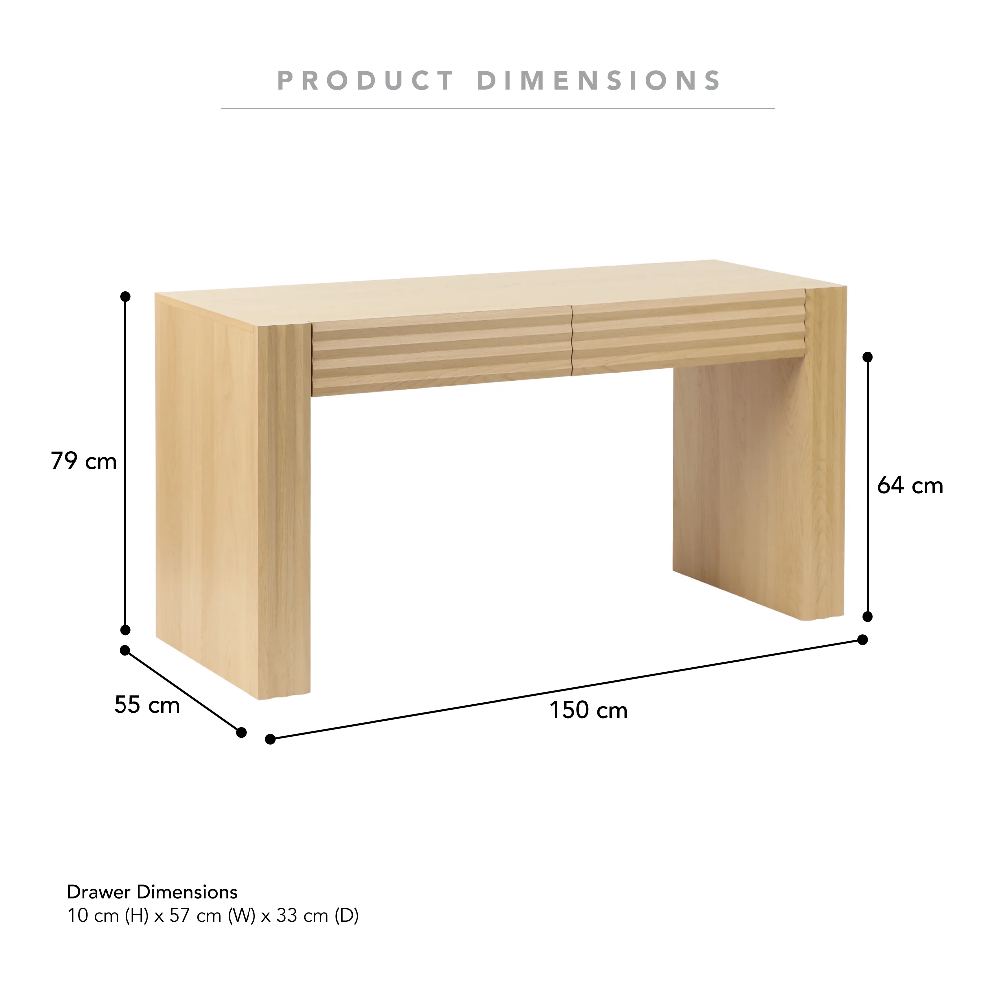 Wilson Desk Oak - Image 3