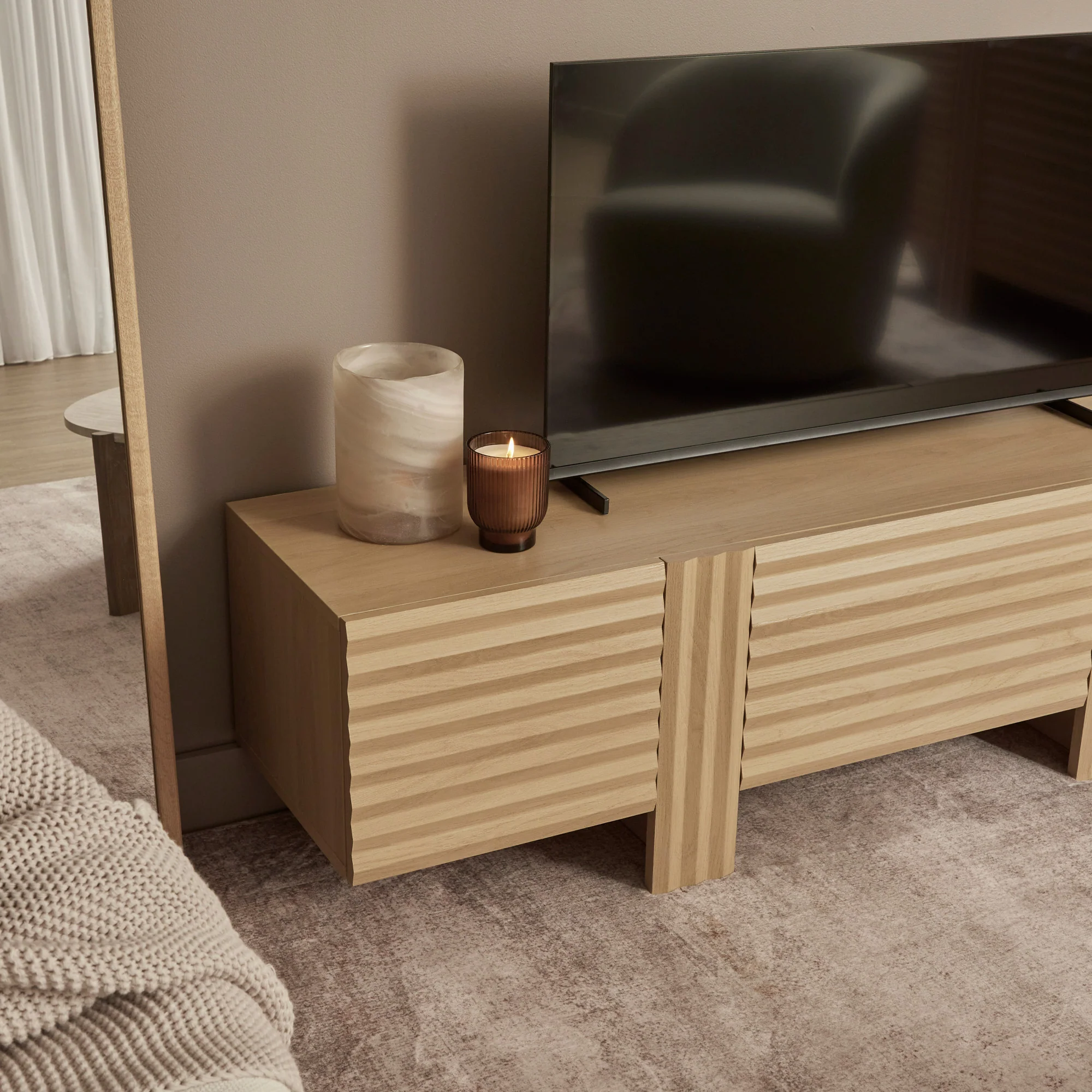 Wilson Entertainment Unit Oak (160cm) - Image 4