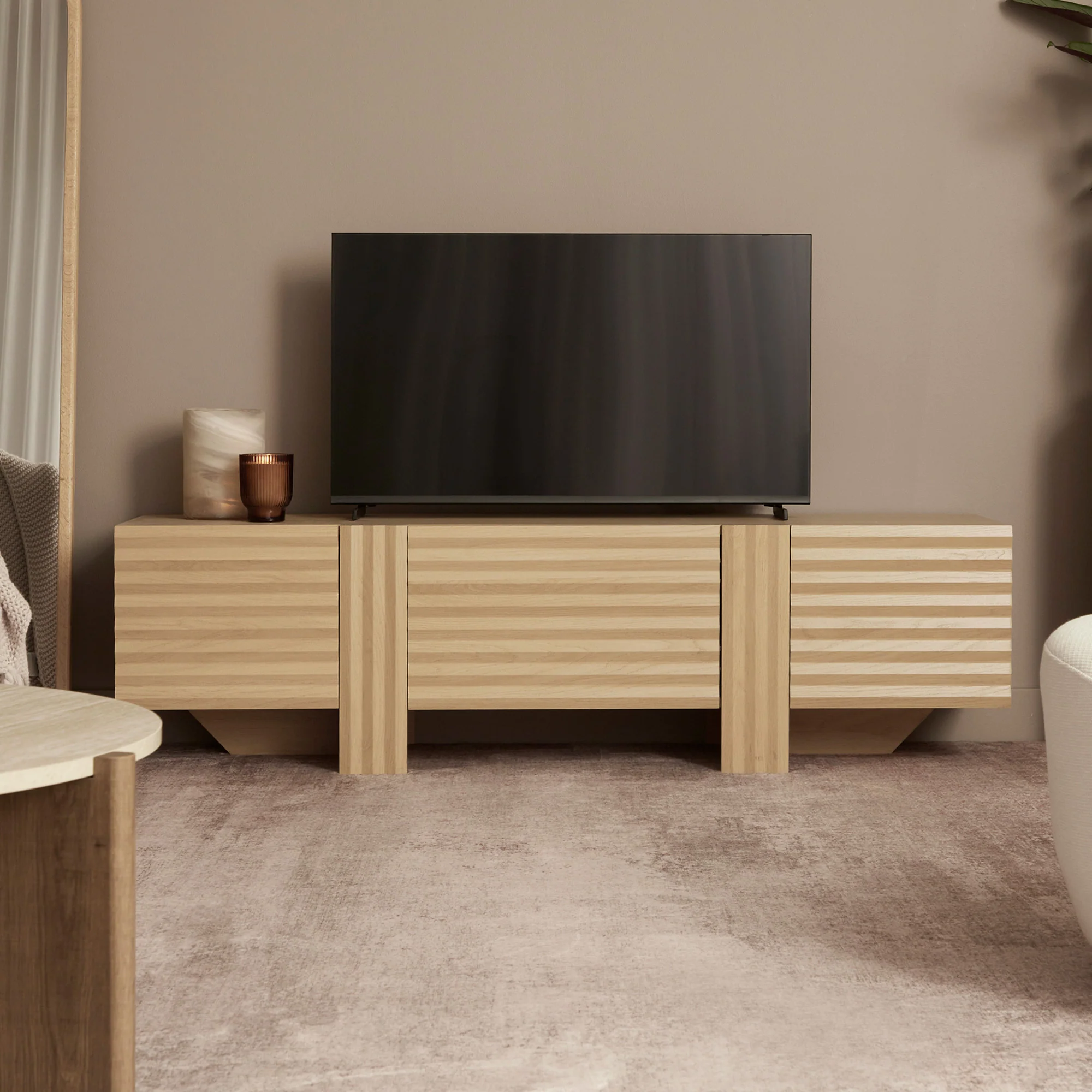 Wilson Entertainment Unit Oak (160cm) - Image 5