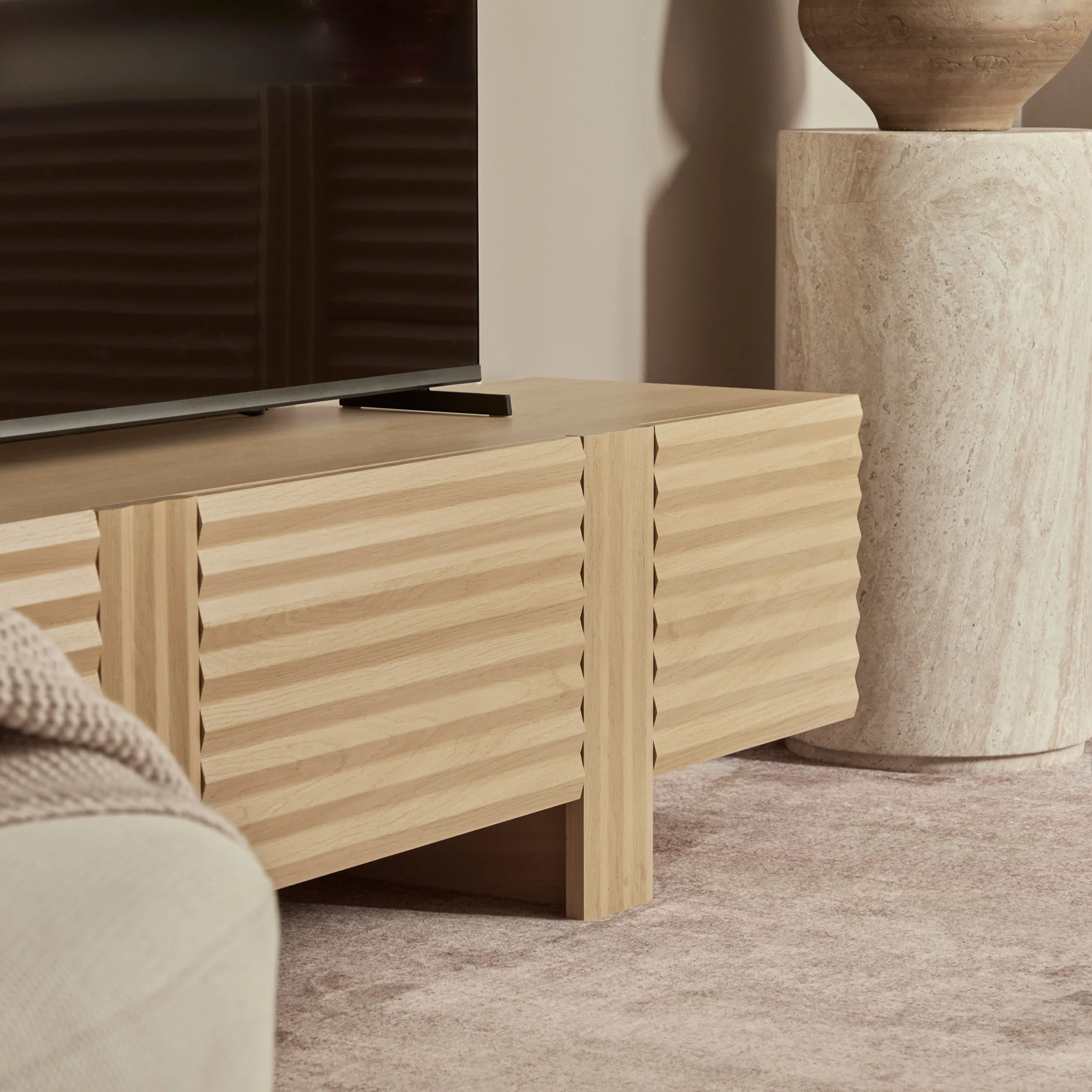Wilson Entertainment Unit Oak (160cm) - Image 7