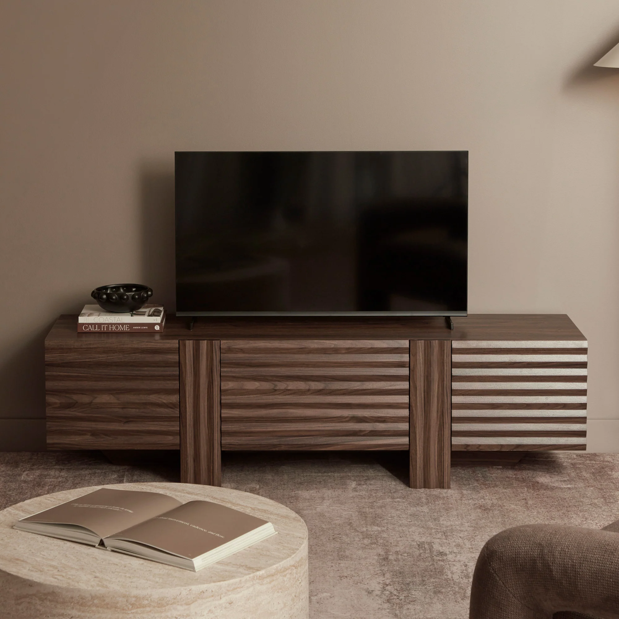 Wilson Entertainment Unit Walnut (160cm) - Image 5