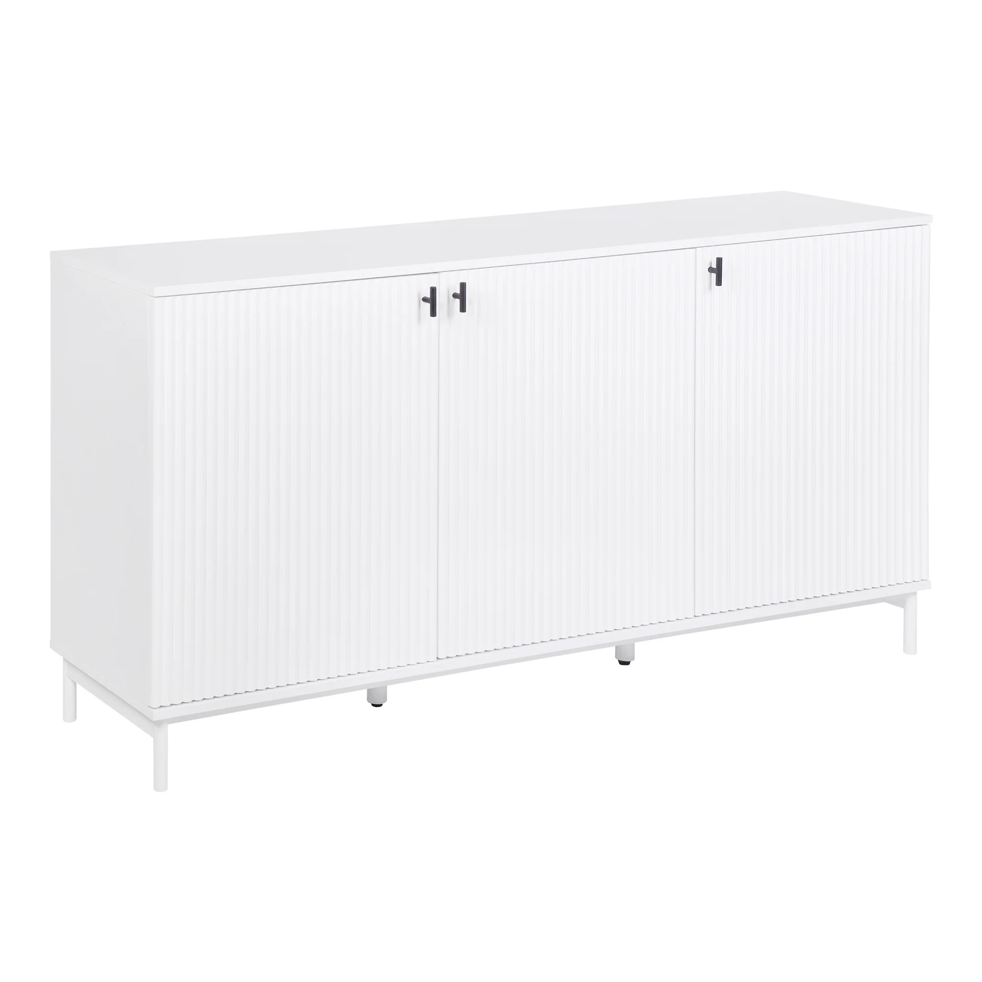 Winnie Ripple 3 Door Buffet White (160cm) - Image 2