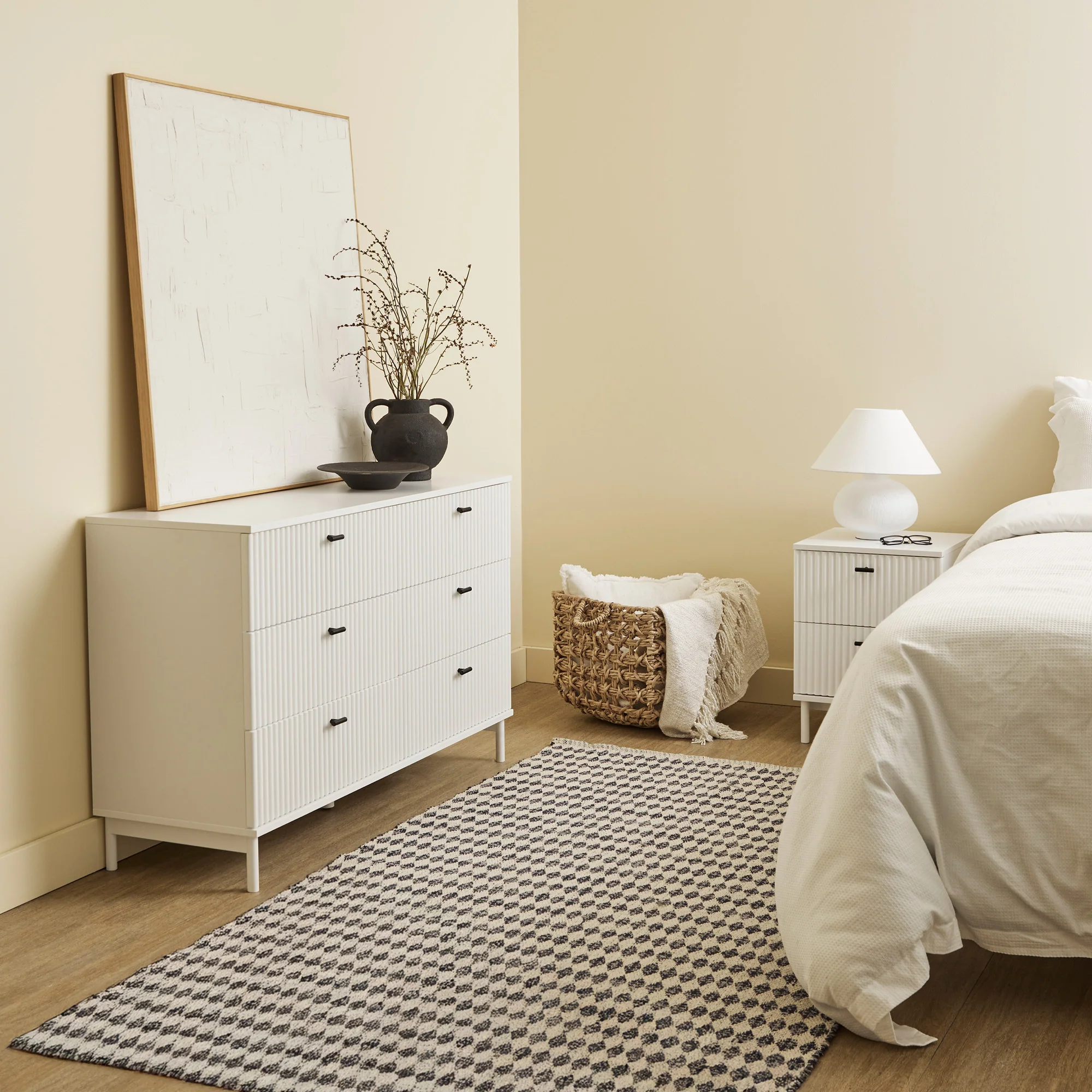 Winnie Ripple Chest of 6 Drawers White - Image 9