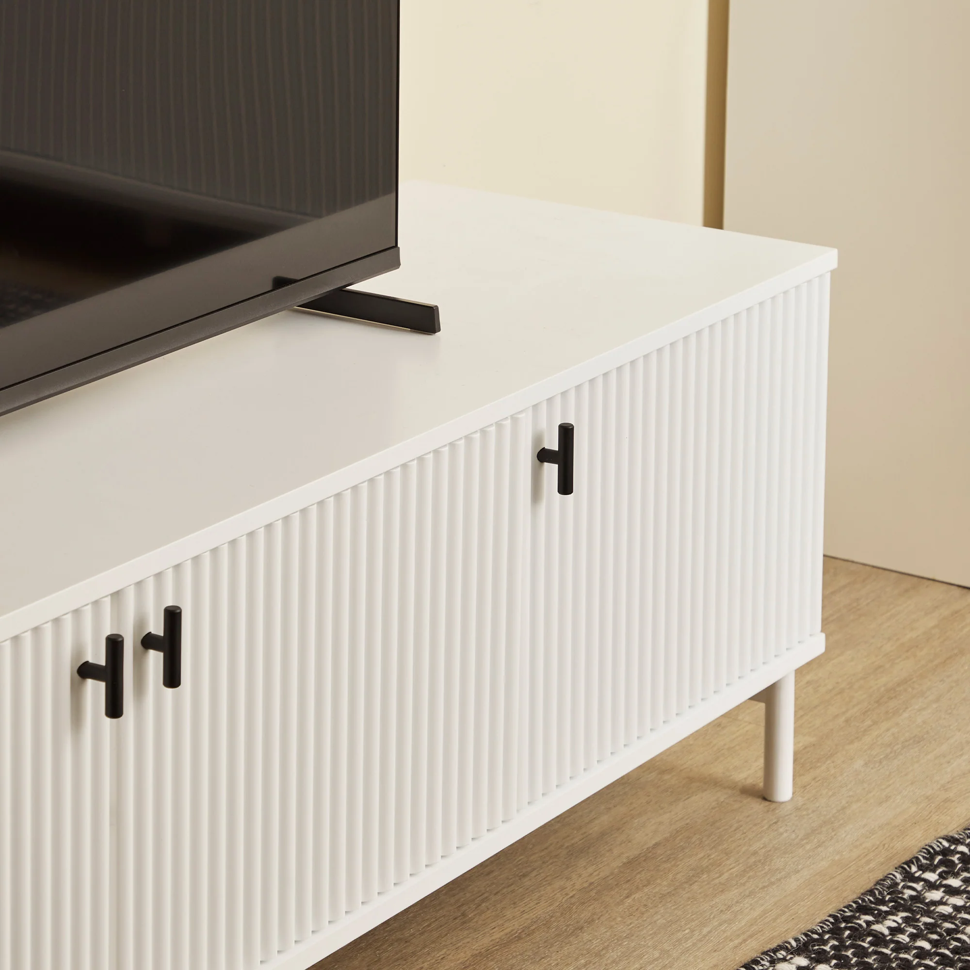 Winnie Ripple Entertainment Unit White (180cm) - Image 4