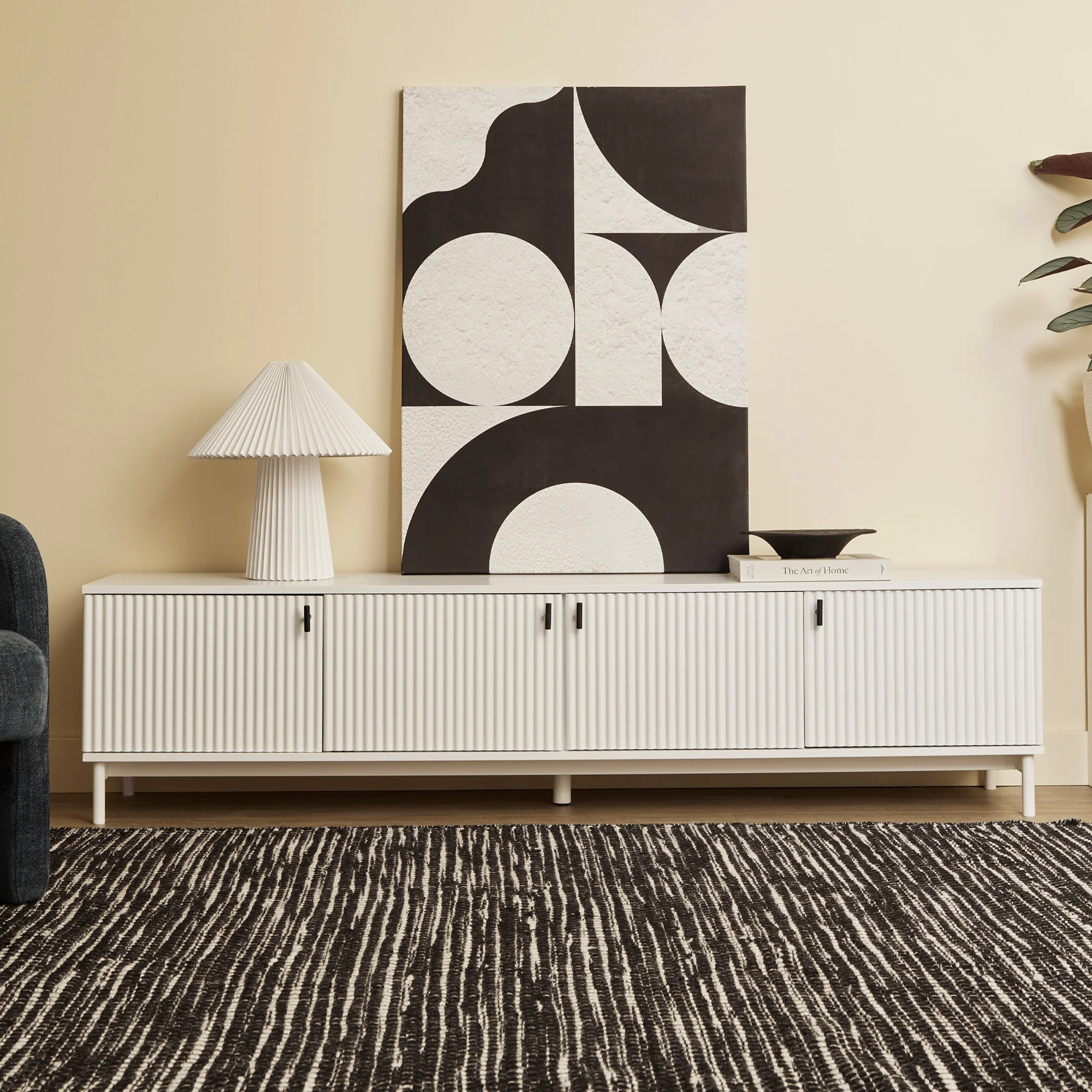 Winnie Ripple Entertainment Unit White (180cm) - Image 5