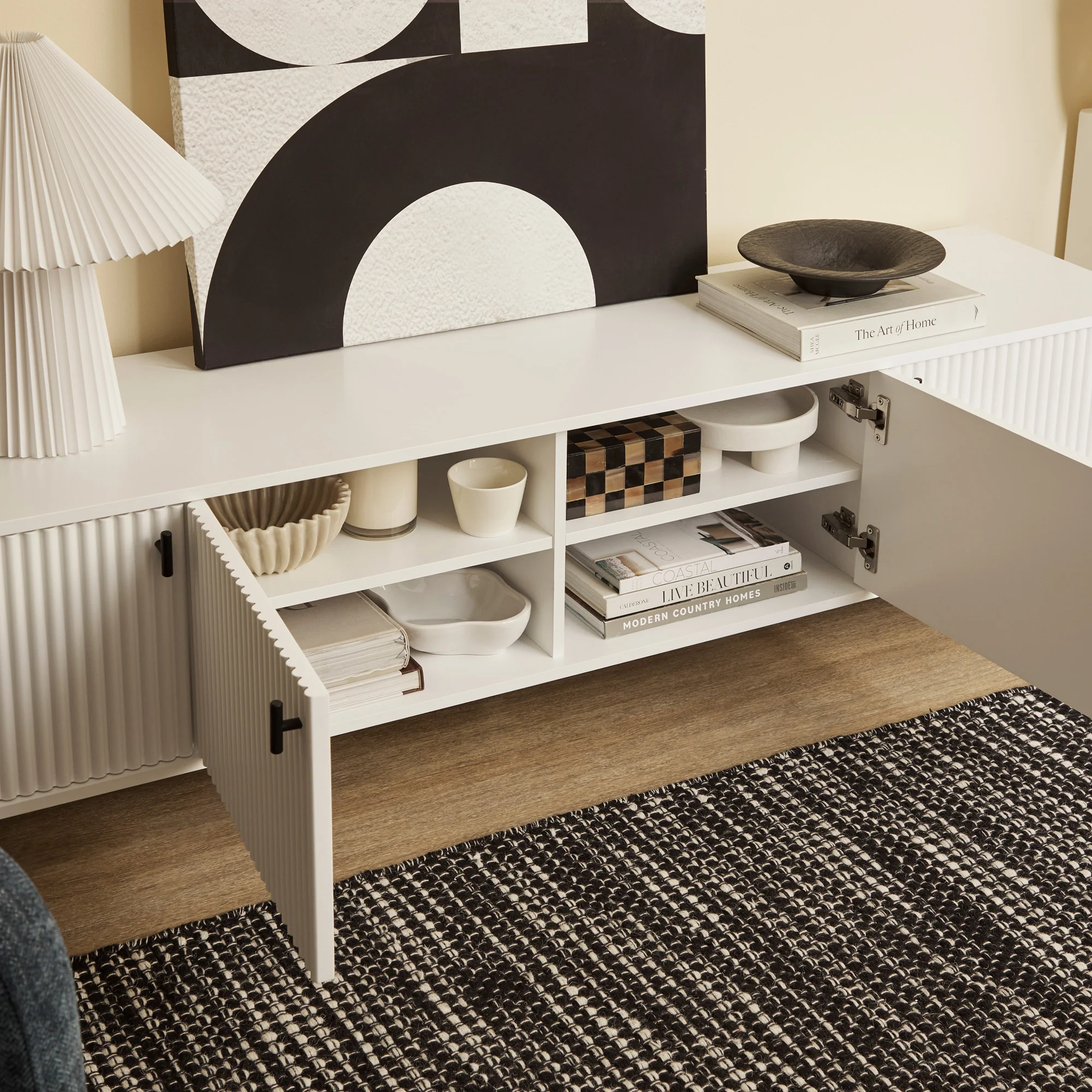 Winnie Ripple Entertainment Unit White (180cm) - Image 6