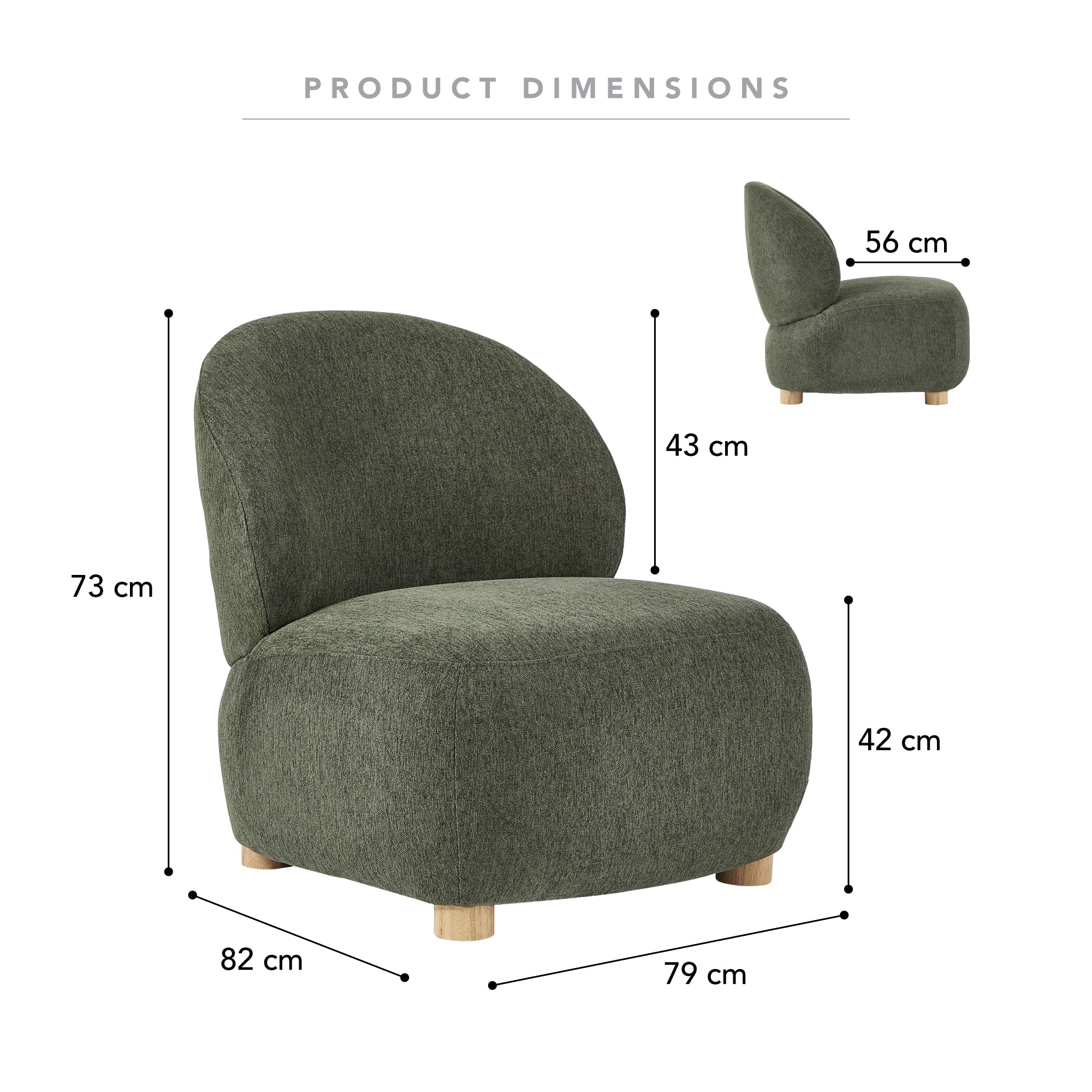 Wynn Accent Chair Green - Image 3