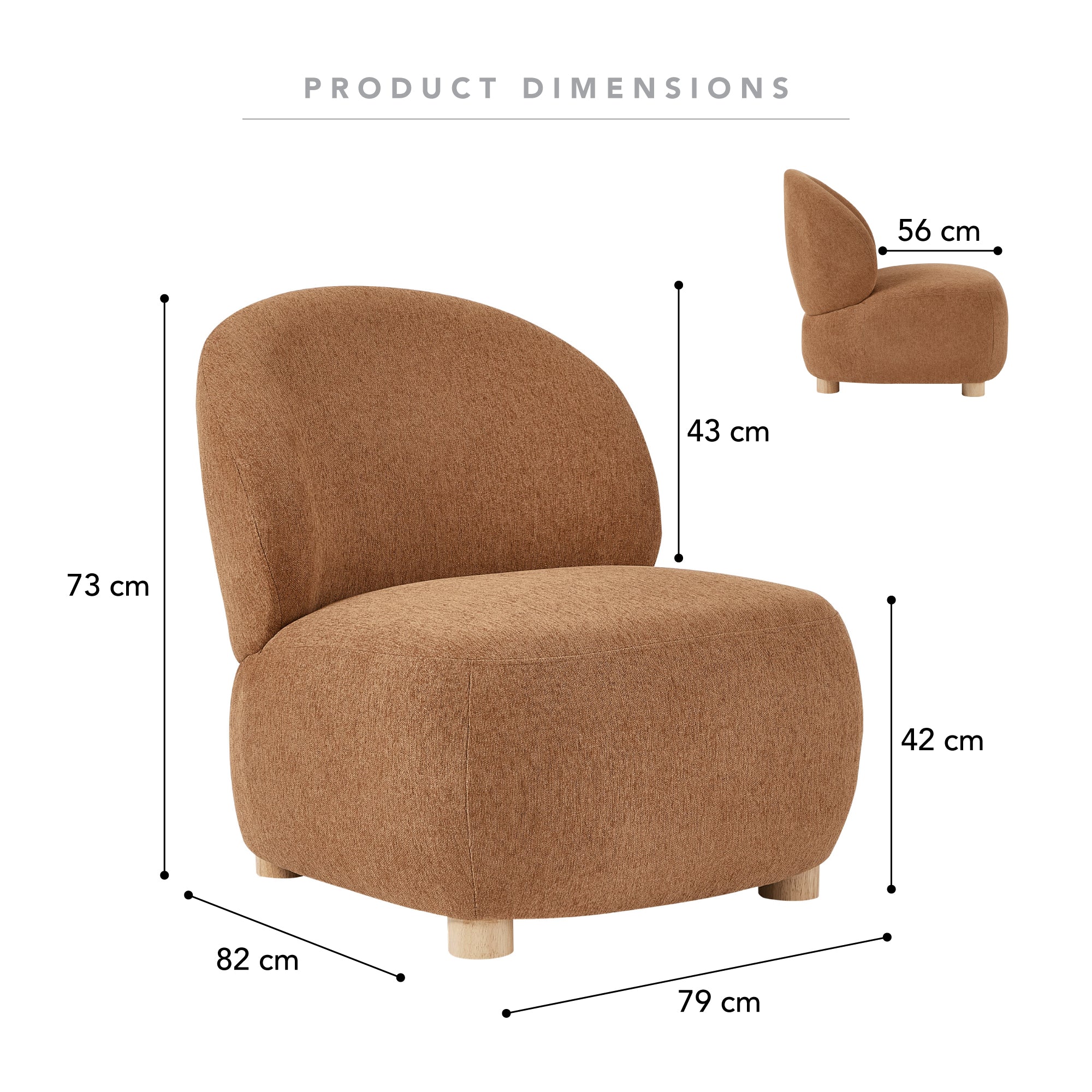Wynn Accent Chair Pumpkin - Image 3