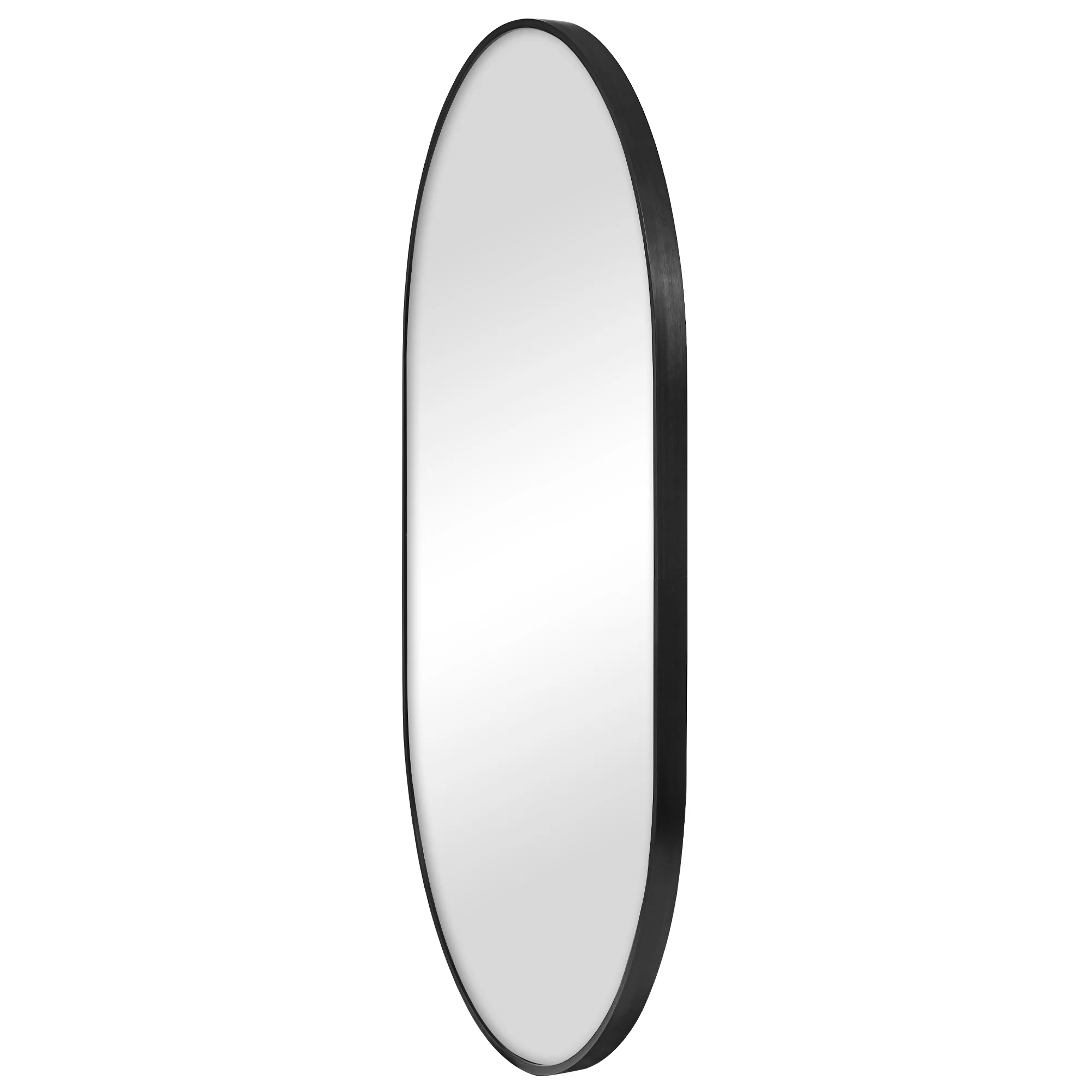 Zoe 90cm Oval Mirror Black - Image 7