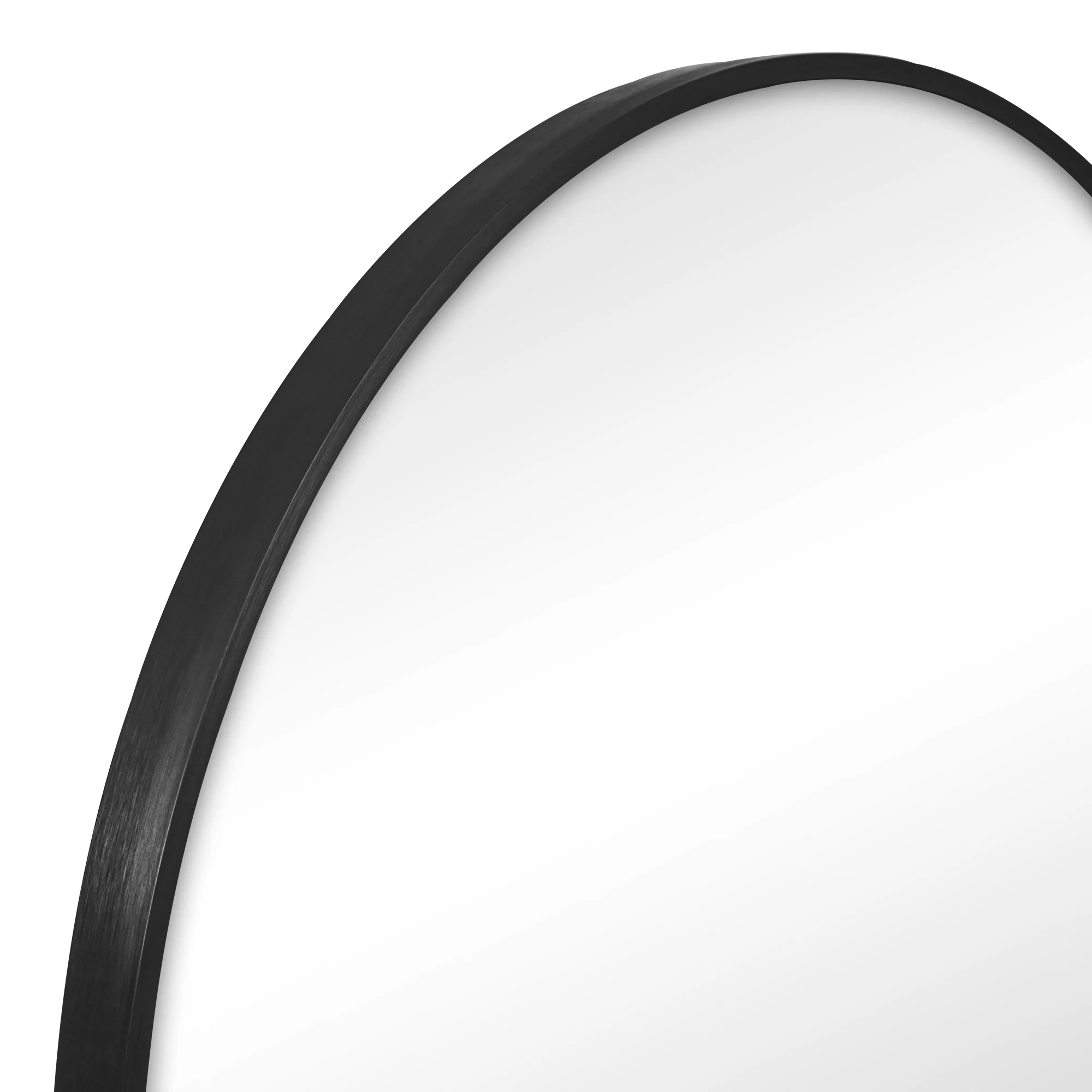Zoe 90cm Oval Mirror Black - Image 8