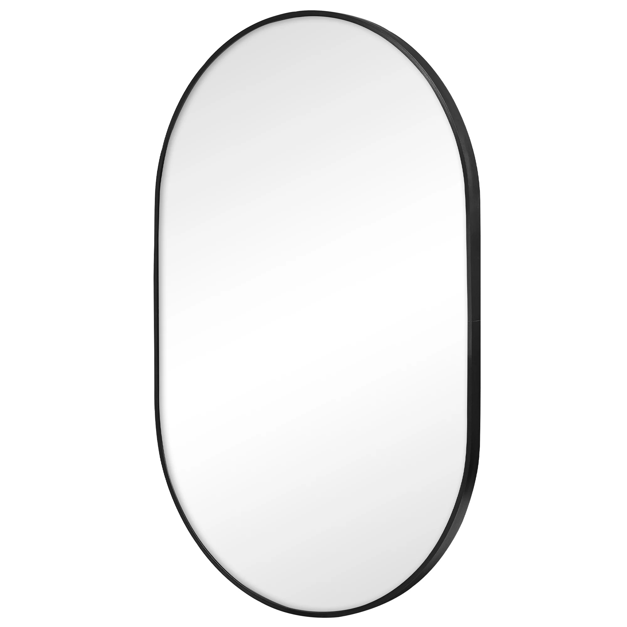 Zoe 90cm Oval Mirror Black - Image 6