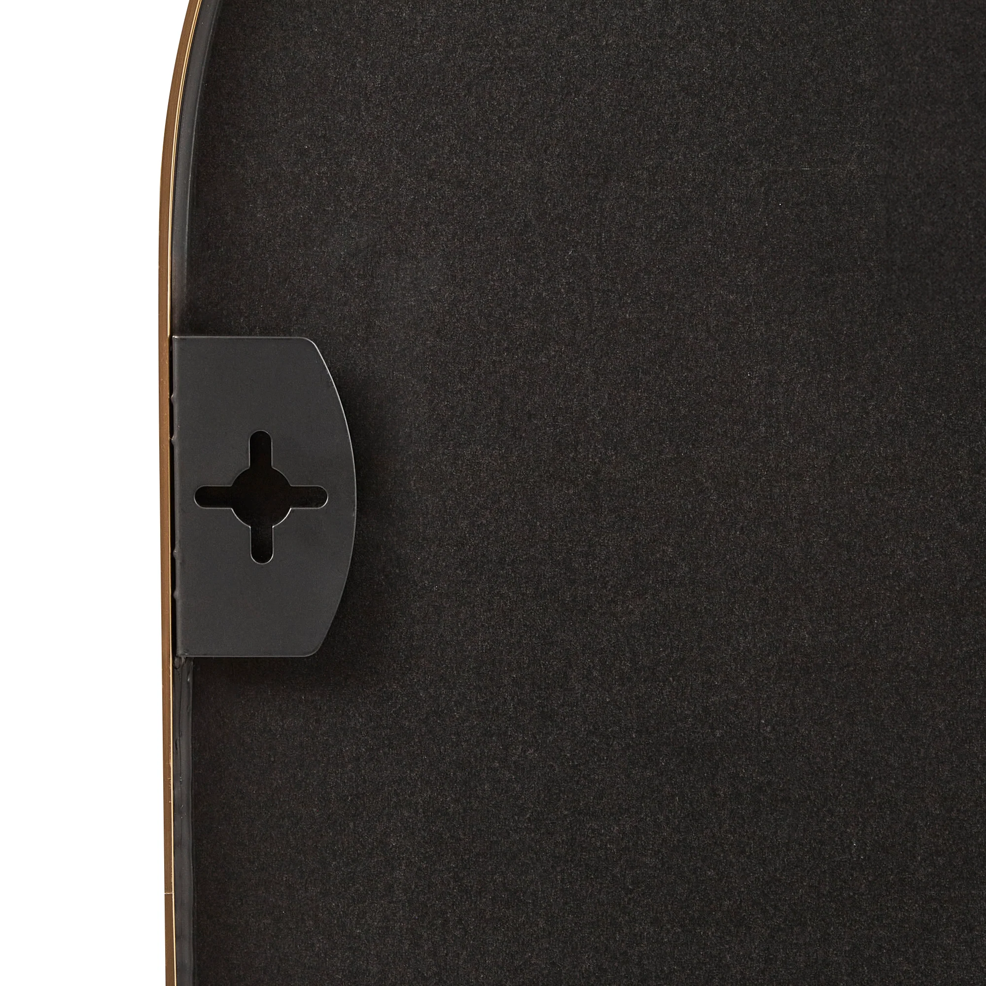 Zoe 90cm Oval Mirror Black - Image 9