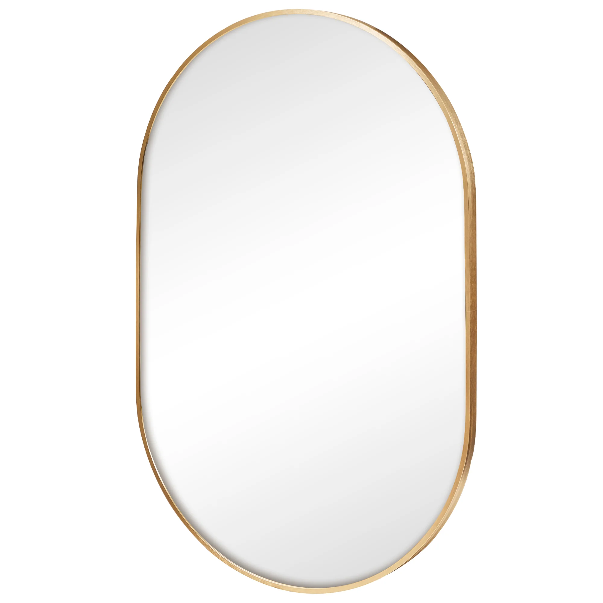 Zoe 90cm Oval Mirror Gold - Image 7