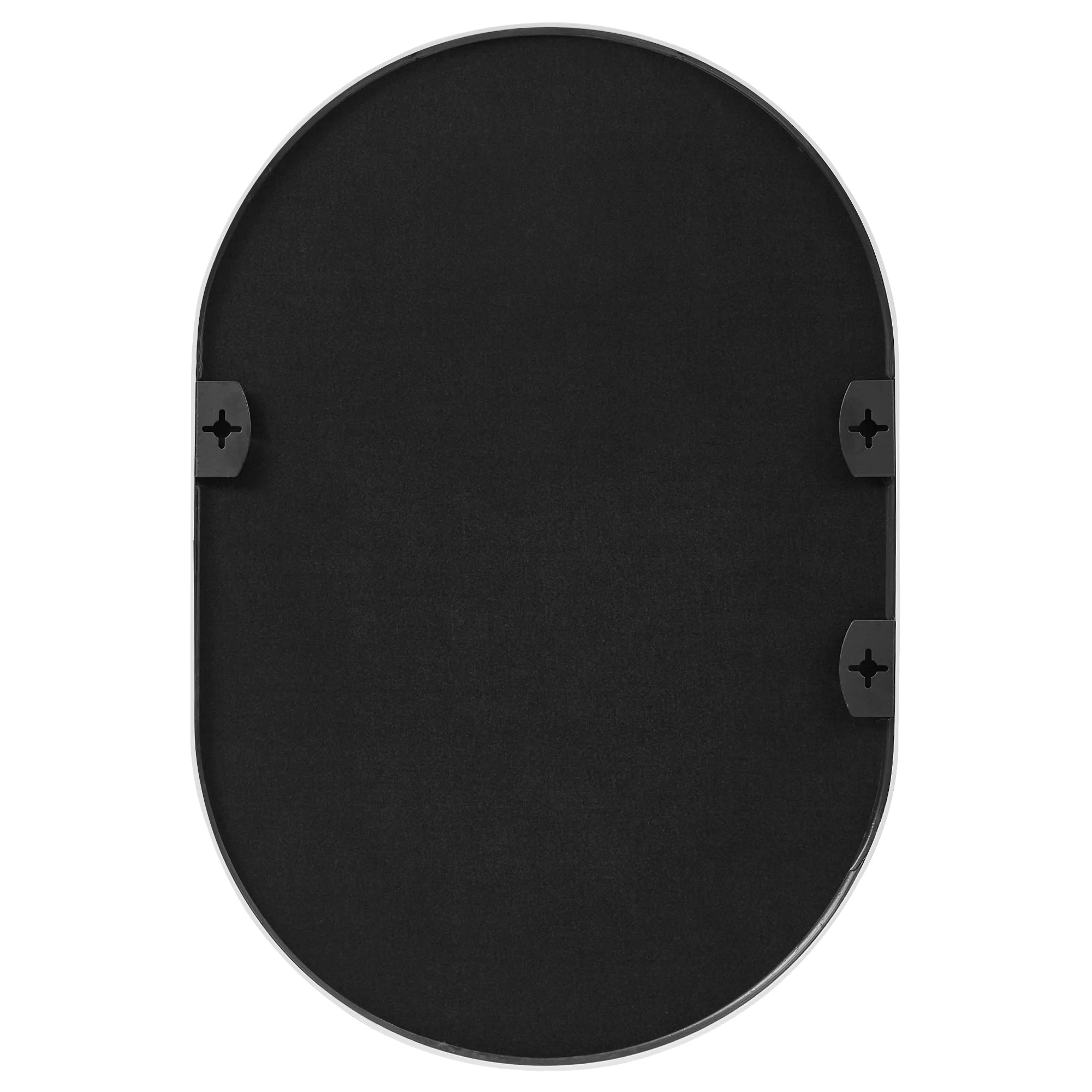 Zoe 90cm Oval Mirror White - Image 9