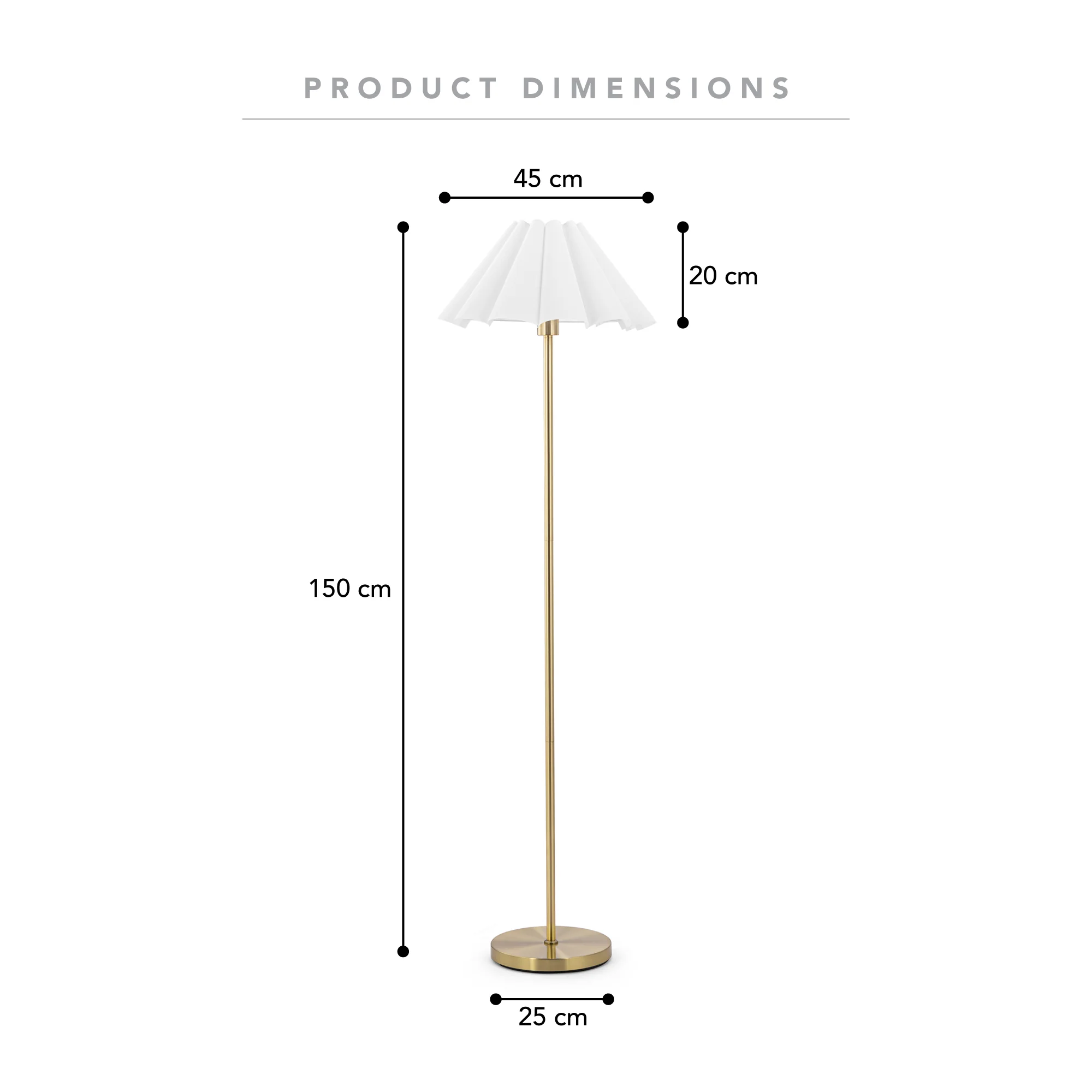 Zola Floor Lamp Gold - Image 3