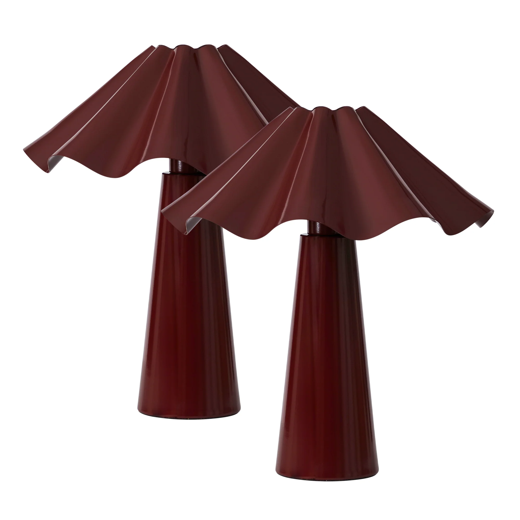 Zola Table Lamp Cabernet (Set of 2)