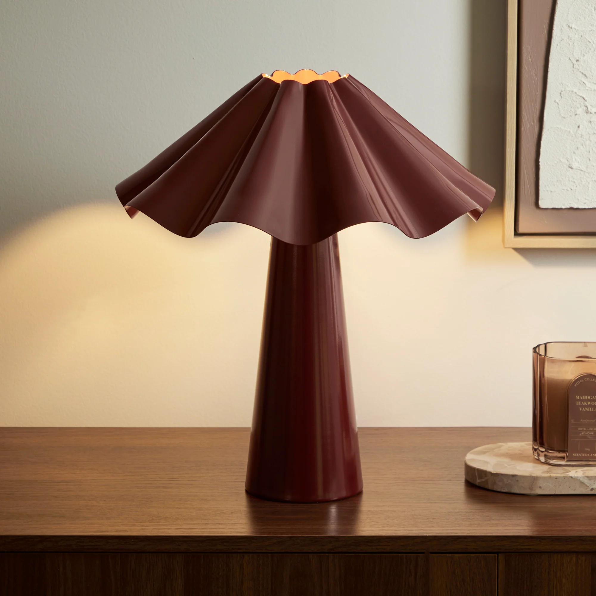 Zola Table Lamp Cabernet - Image 4