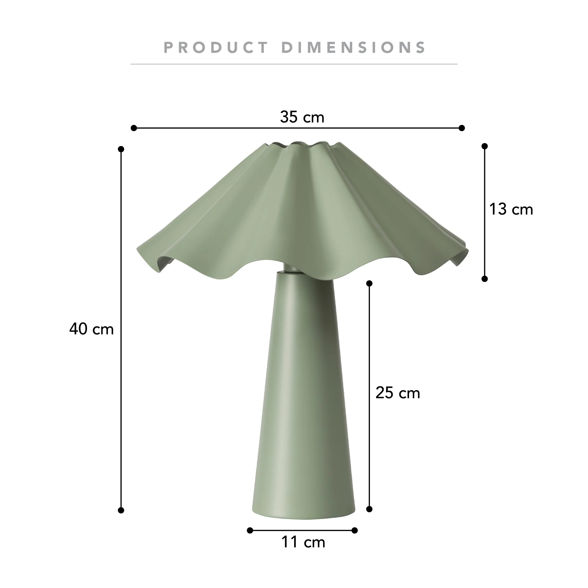 Zola Table Lamp Sage - Image 3